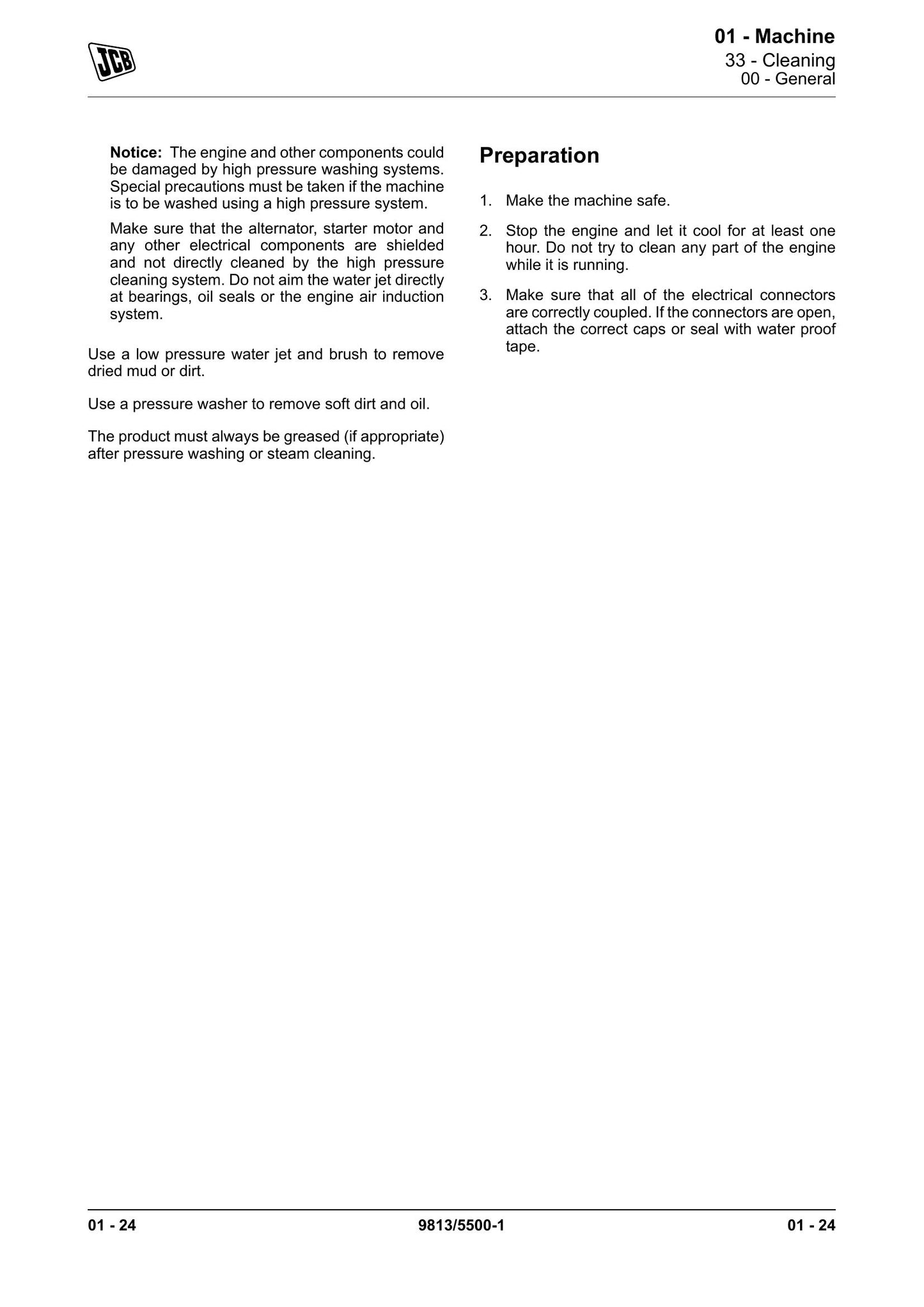 JCB 2DXL Backhoe Loader Factory Workshop Service Manual 9813/5500