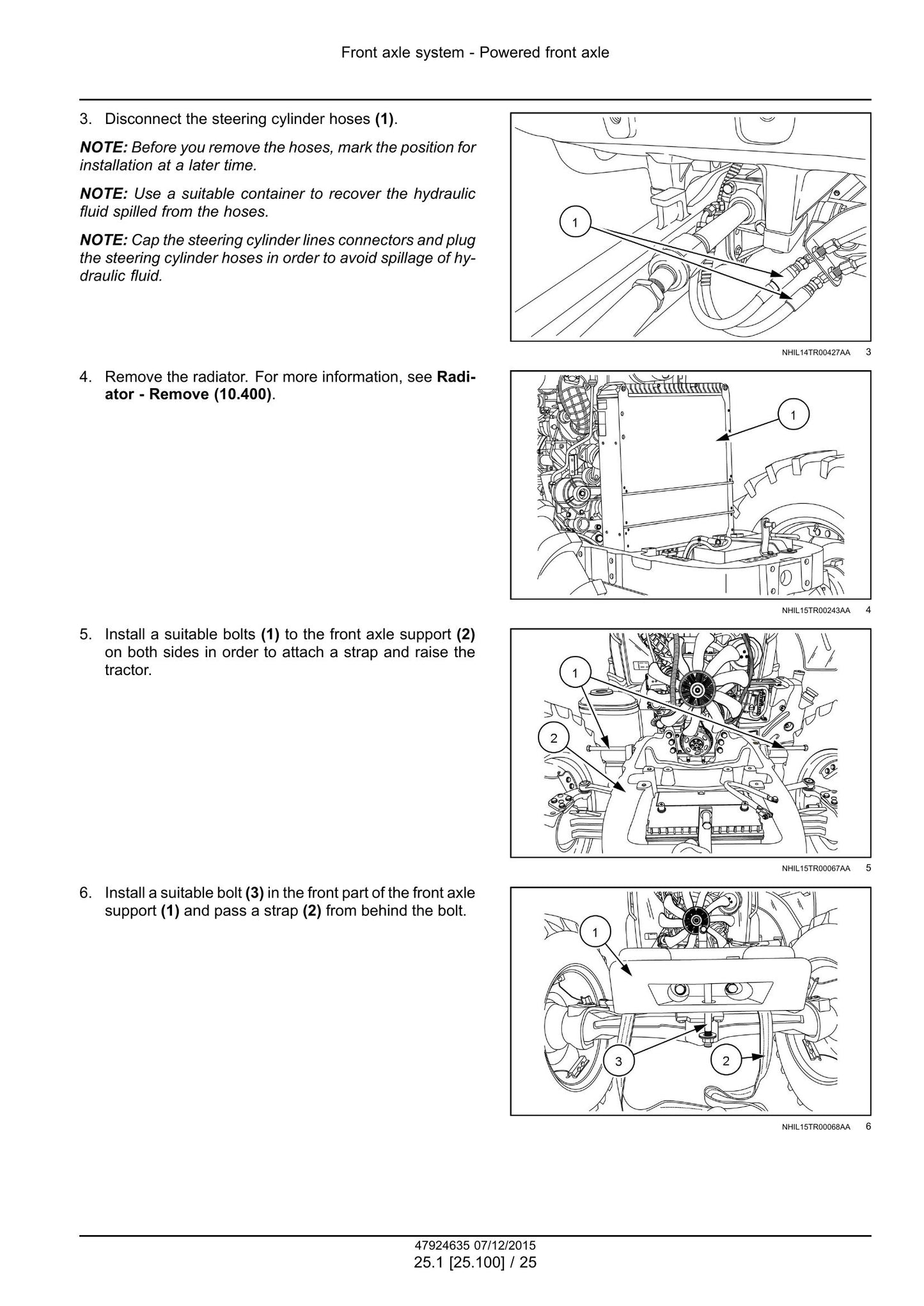 New Holland TS6.110 TS6.110 HC TS6.120 TS6.120 HC TS6.130 TS6.140 Tractor Factory Workshop Service Manual 47955983