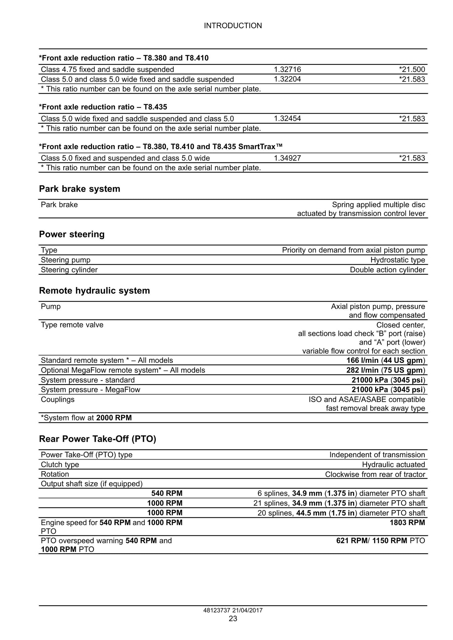 New Holland T8.320 T8.350 T8.380 T8.410 T8.380 SmartTrax T8.410 SmartTrax Tractor Factory Workshop Service Manual 48123737