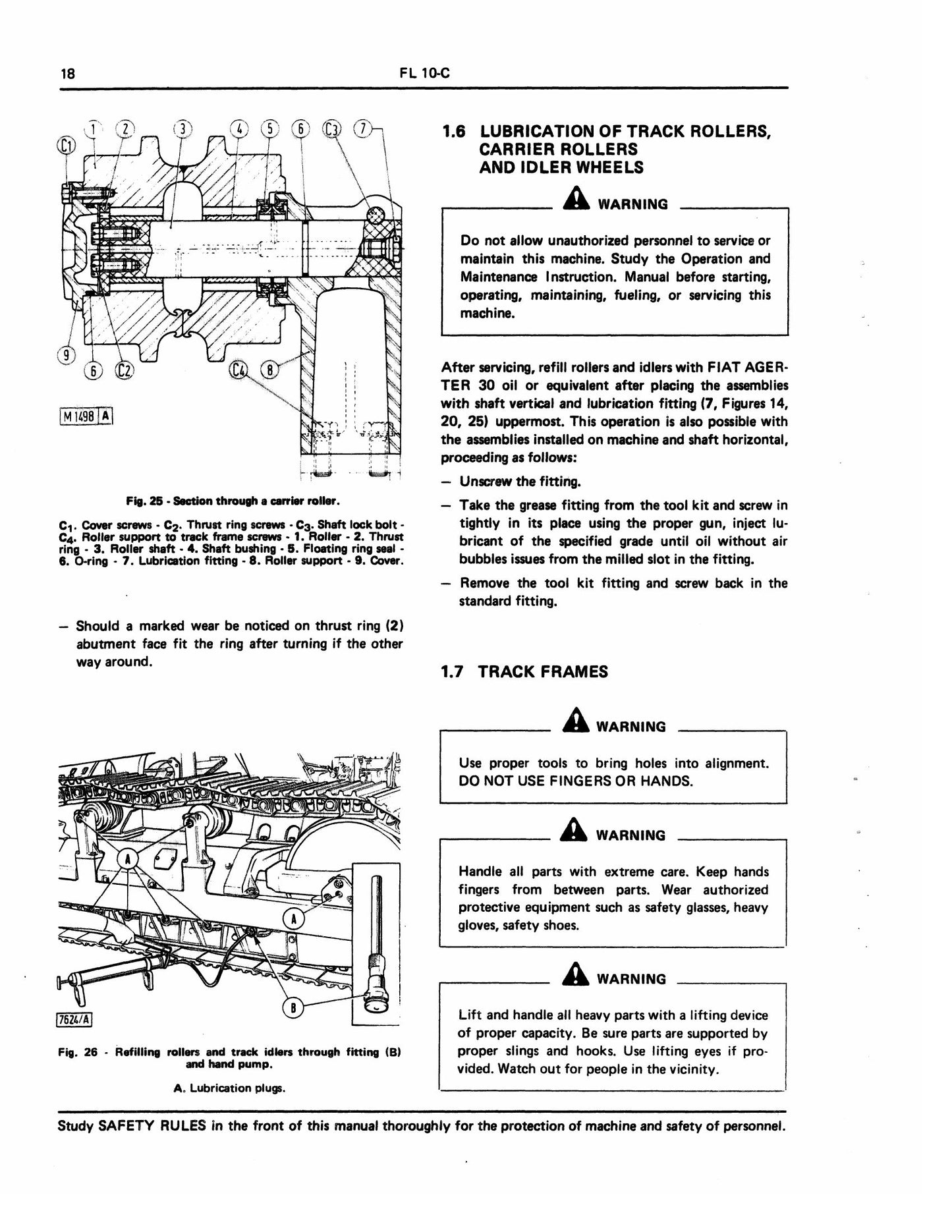 FIATALLIS FL10-C Crawler Loader Factory Workshop Service Manual 60406168