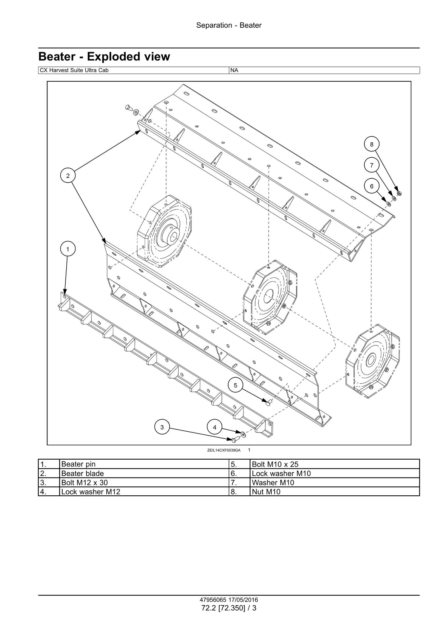 New Holland CR8.90 CR9.90 CR10.90 CX8.80 CX8.90 Combine Factory Workshop Service Manual 48017737