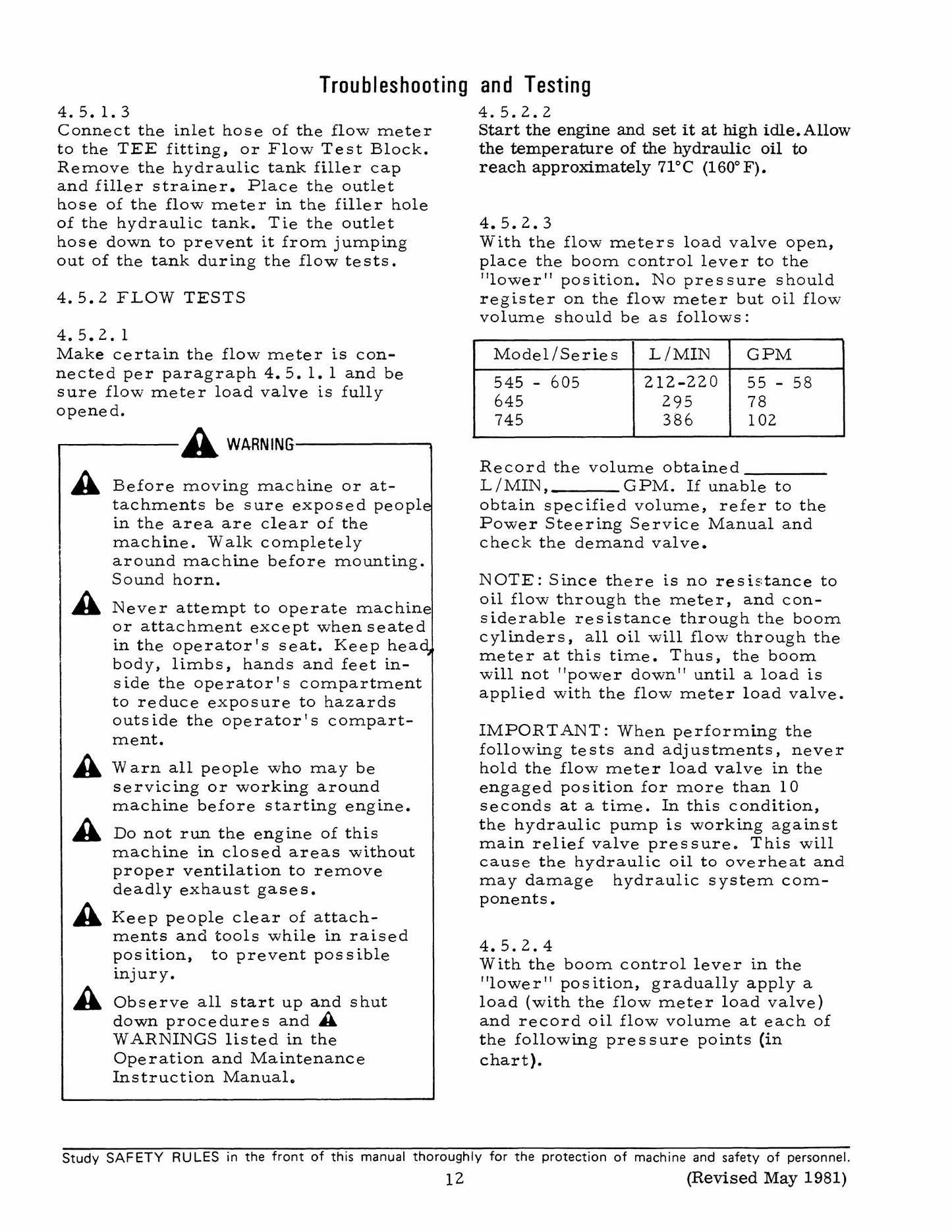 FIATALLIS 545 545H 545-B 605-B 645 645-B 745 745H 745-B 745-C Wheel Loader Factory Workshop Service Manual 73124400
