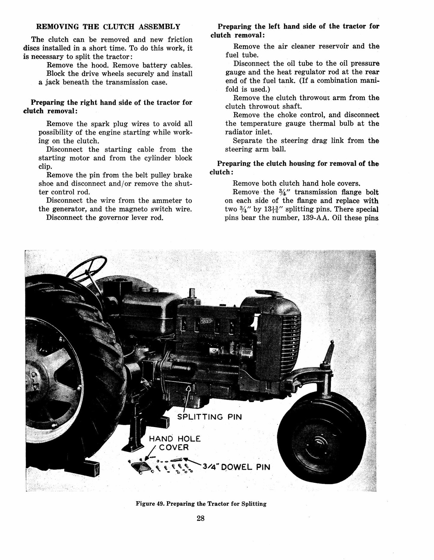 CASE D DC DO DC3 DC4 DCS DE Tractor Factory Workshop Service Manual 5632