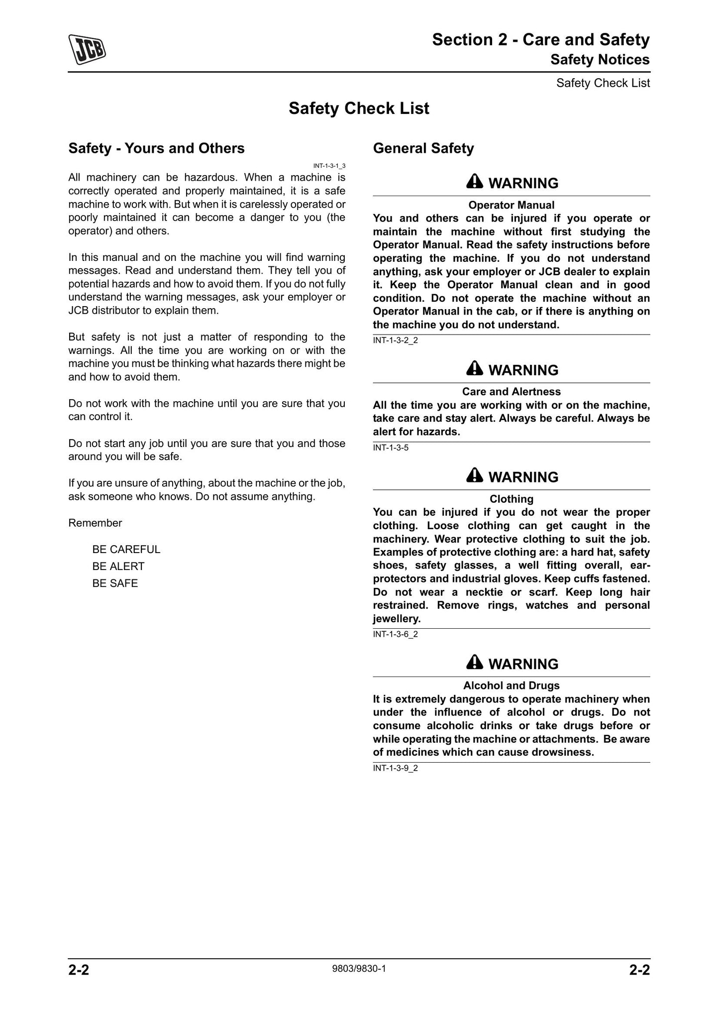 JCB FM30 Ground Care Mower Factory Workshop Service Manual 9803/9830-1