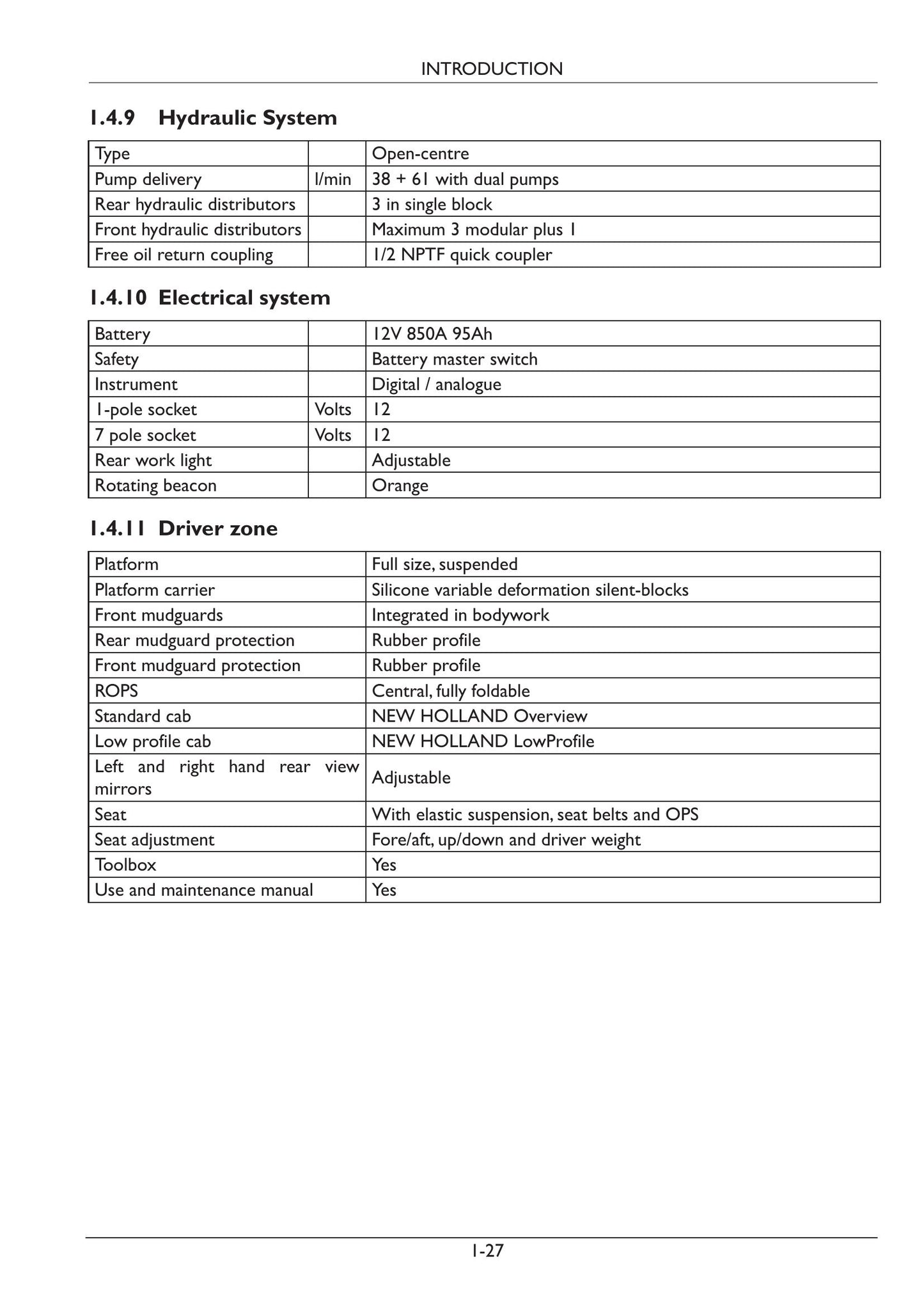 New Holland T4.90 FB T4.100 FB T4.110 FB Tractor Factory Workshop Service Manual 51427780