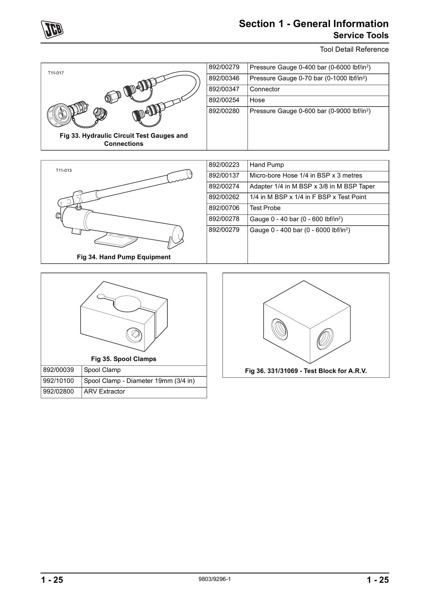 JCB 8056 Crawler Excavator Factory Workshop Service Manual 9803/9296-1
