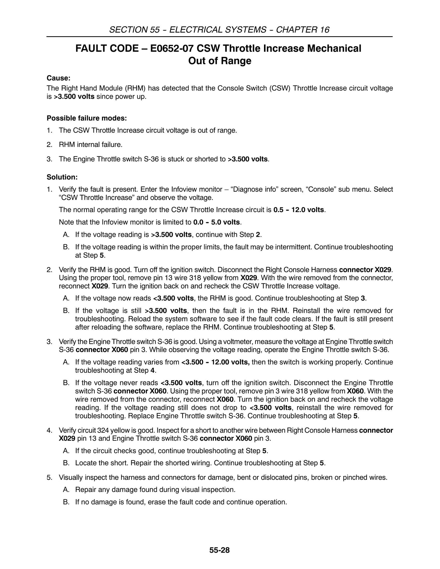 New Holland CX Series Combine Factory Workshop Repair Manual