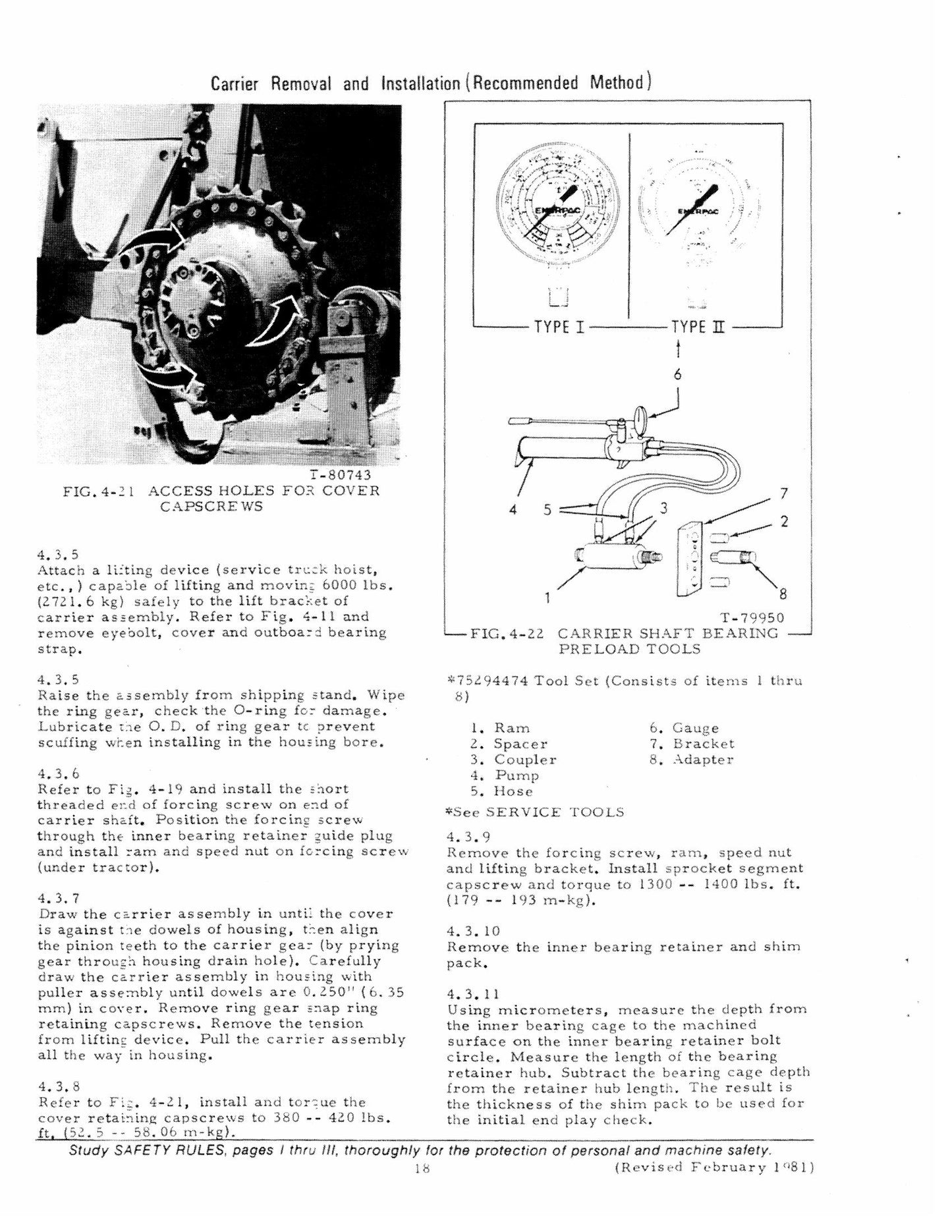 FIATALLIS HD-41 41-B Crawler Tractor Factory Workshop Service Manual 73113584