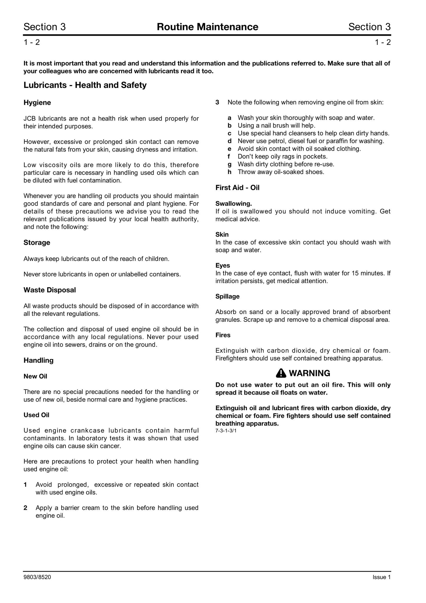 JCB ROBOT 160 170 180T Skid Steer Loader Factory Workshop Service Manual 9803/8520