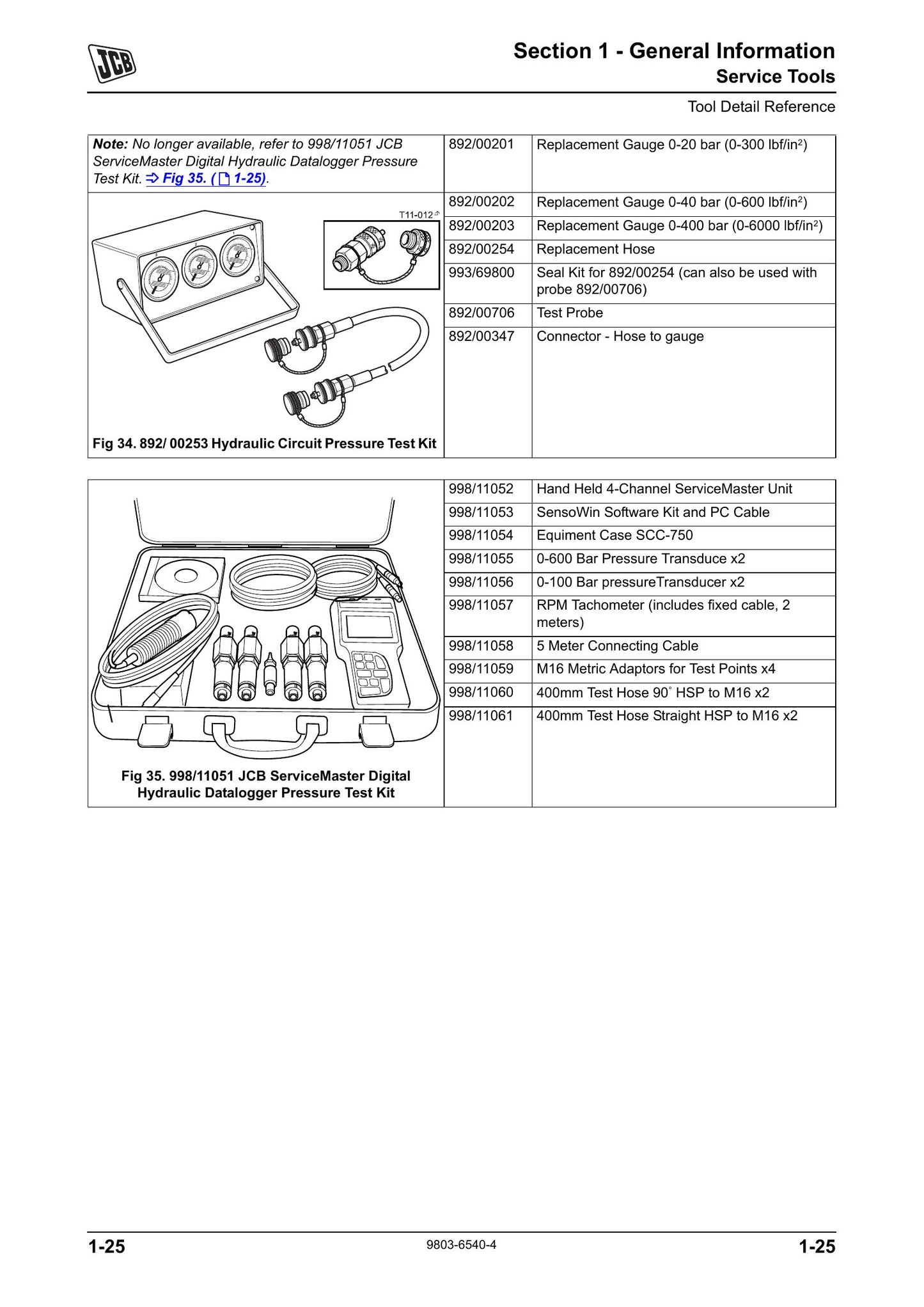 JCB JS330 Crawler Excavator Factory Workshop Service Manual 9803/6540