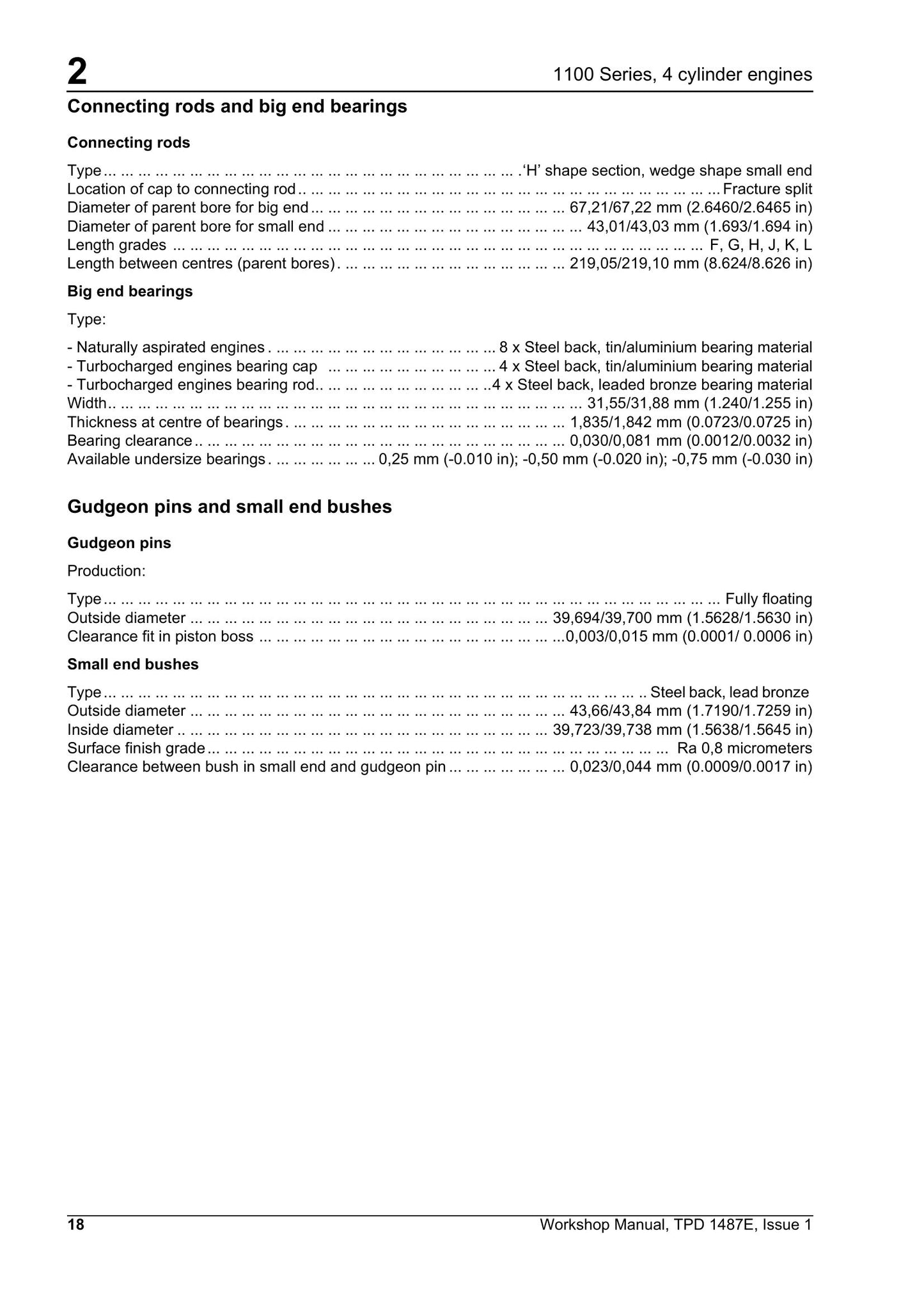 Perkins RE RF RG RH RJ RK Engine Workshop Manual TPD 1487E