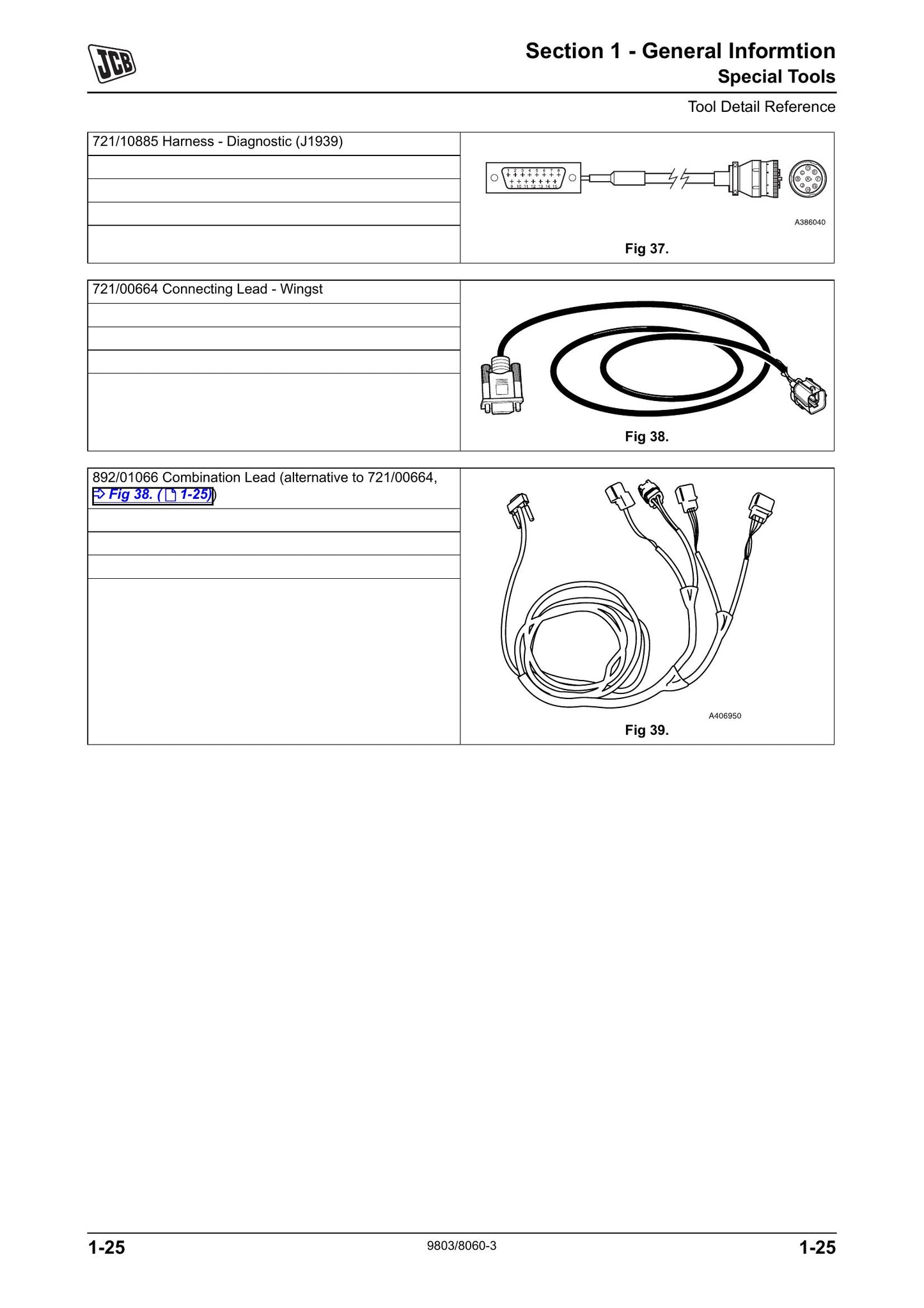 JCB 7230 7200 7270 7000 Series Fastrac Tractor Factory Workshop Service Manual 9803/8060