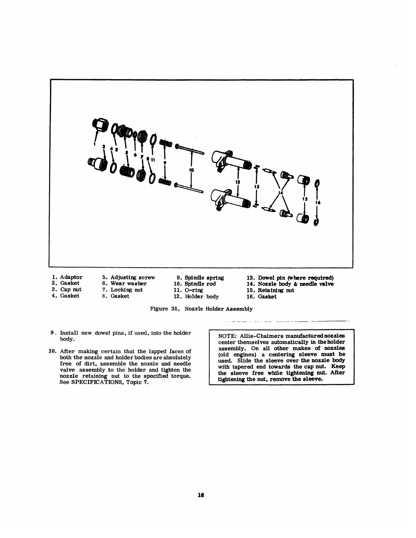 FIATALLIS Fuel Injection Nozzle Assemblies Factory Workshop Service Manual 70682797