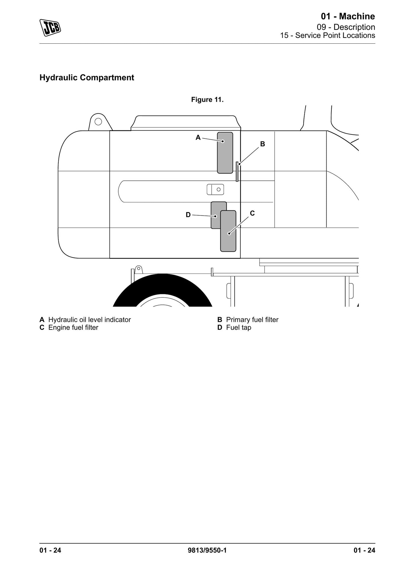 JCB JS145W JS160W JS20 MH Wheeled Excavator Factory Workshop Service Manual 9813/9550