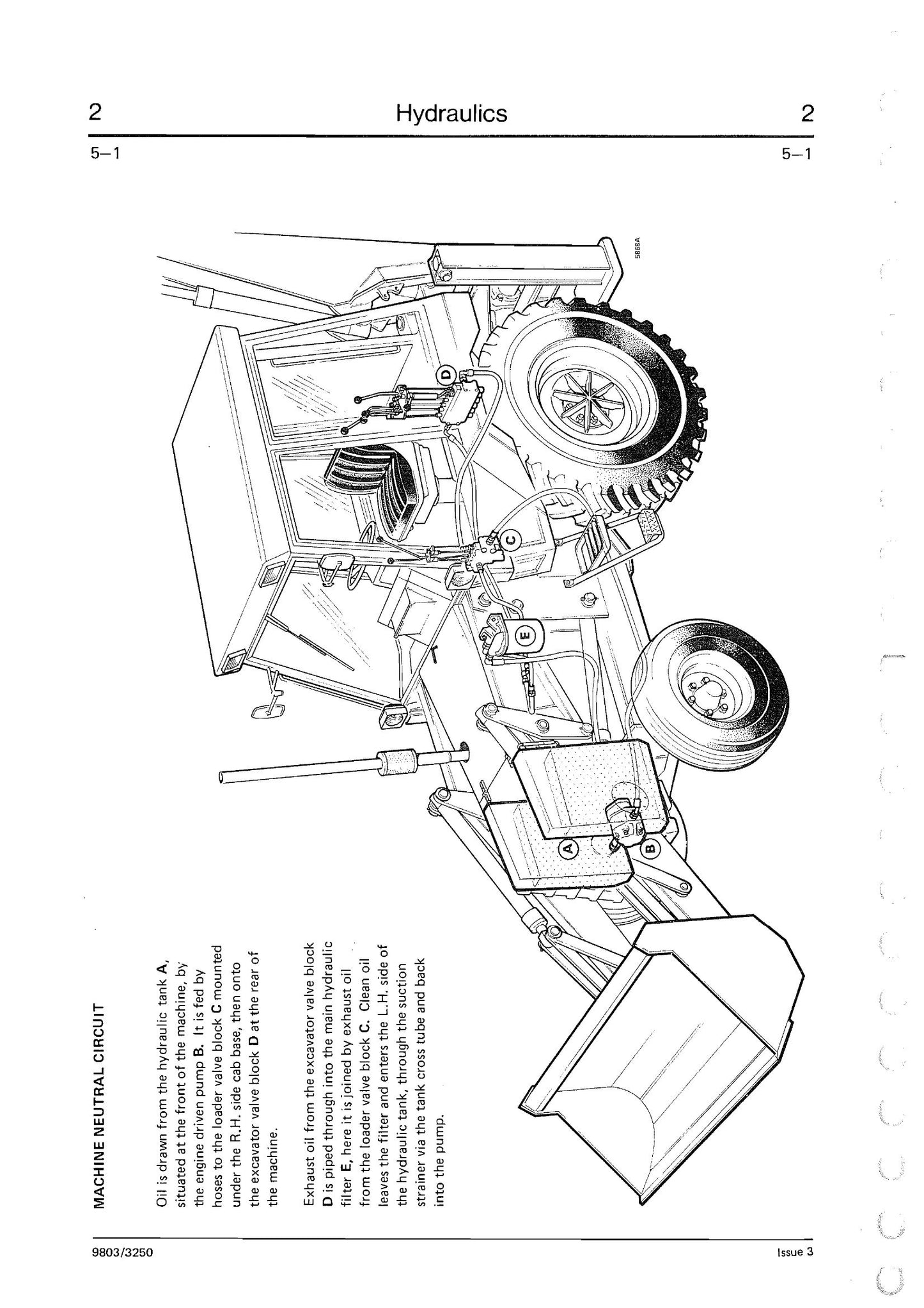 JCB Excavator Loader Factory Workshop Service Manual 9803/3250