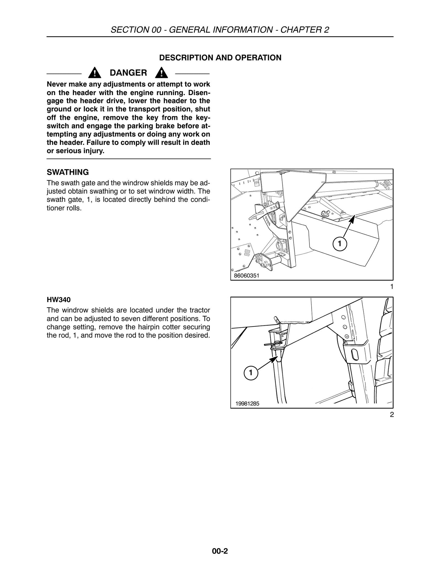New Holland 2353 Disc Header Factory Workshop Repair Manual