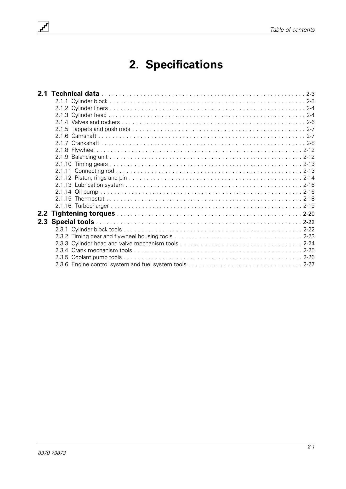 AGCO 5th Generation AWF Engines Engine Workshop Factory Workshop Service Manual 8370 79873