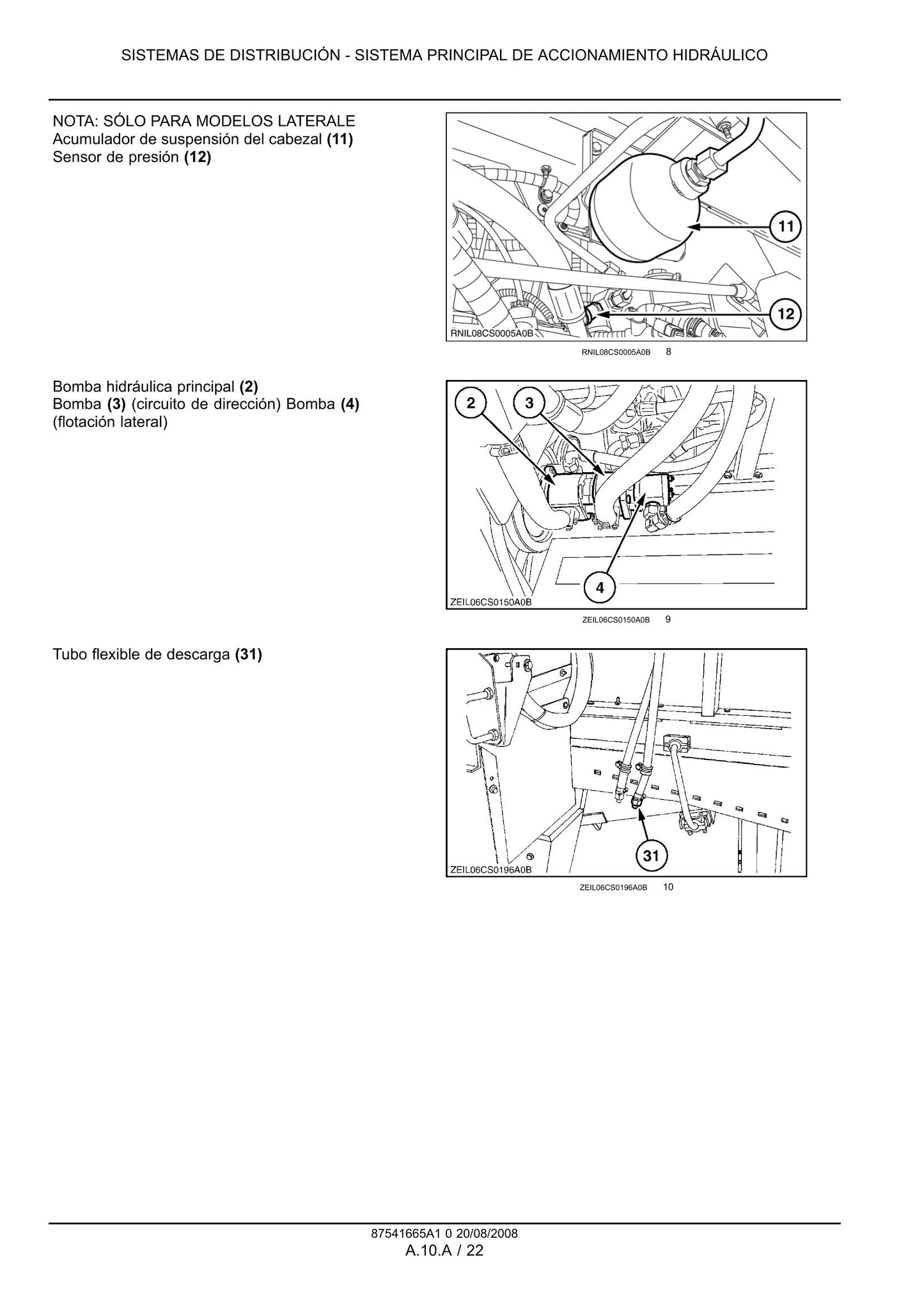 New Holland CL6060 CS6050 CS6060 Hillside CS6060 Laterale CS6070 CS6080 CS6090 CSX7060 Laterale CSX7060 CSX7080 Laterale CSX7080 Combine Harvester Factory Workshop Service Manual Supplement 87541665A1
