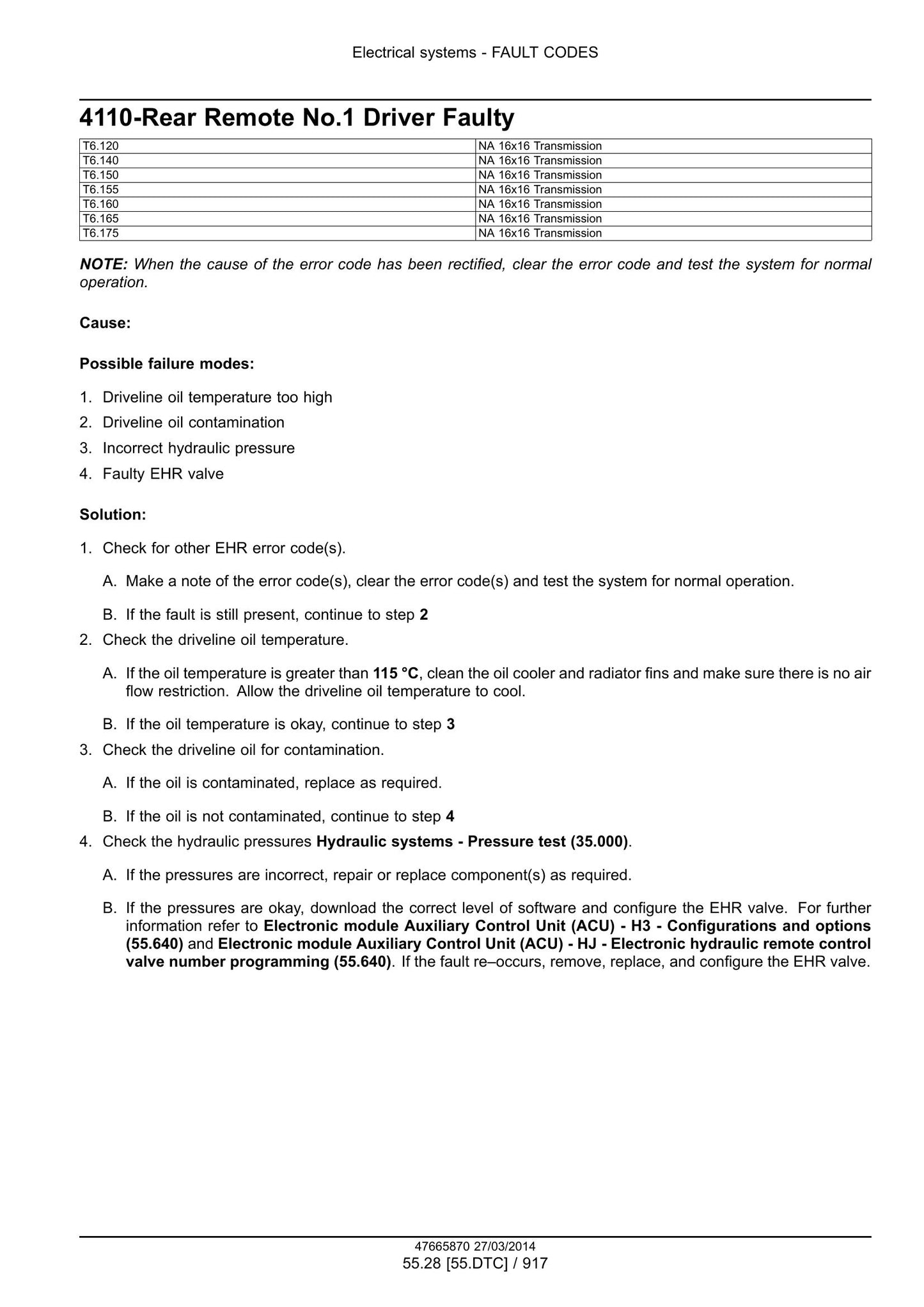 New Holland T6.120 T6.140 T6.150 T6.155 T6.160 T6.165 T6.175 T6.140 AutoCommand T6.150 AutoCommand T6.160 AutoCommand Tractor Factory Workshop Service Manual 47720737