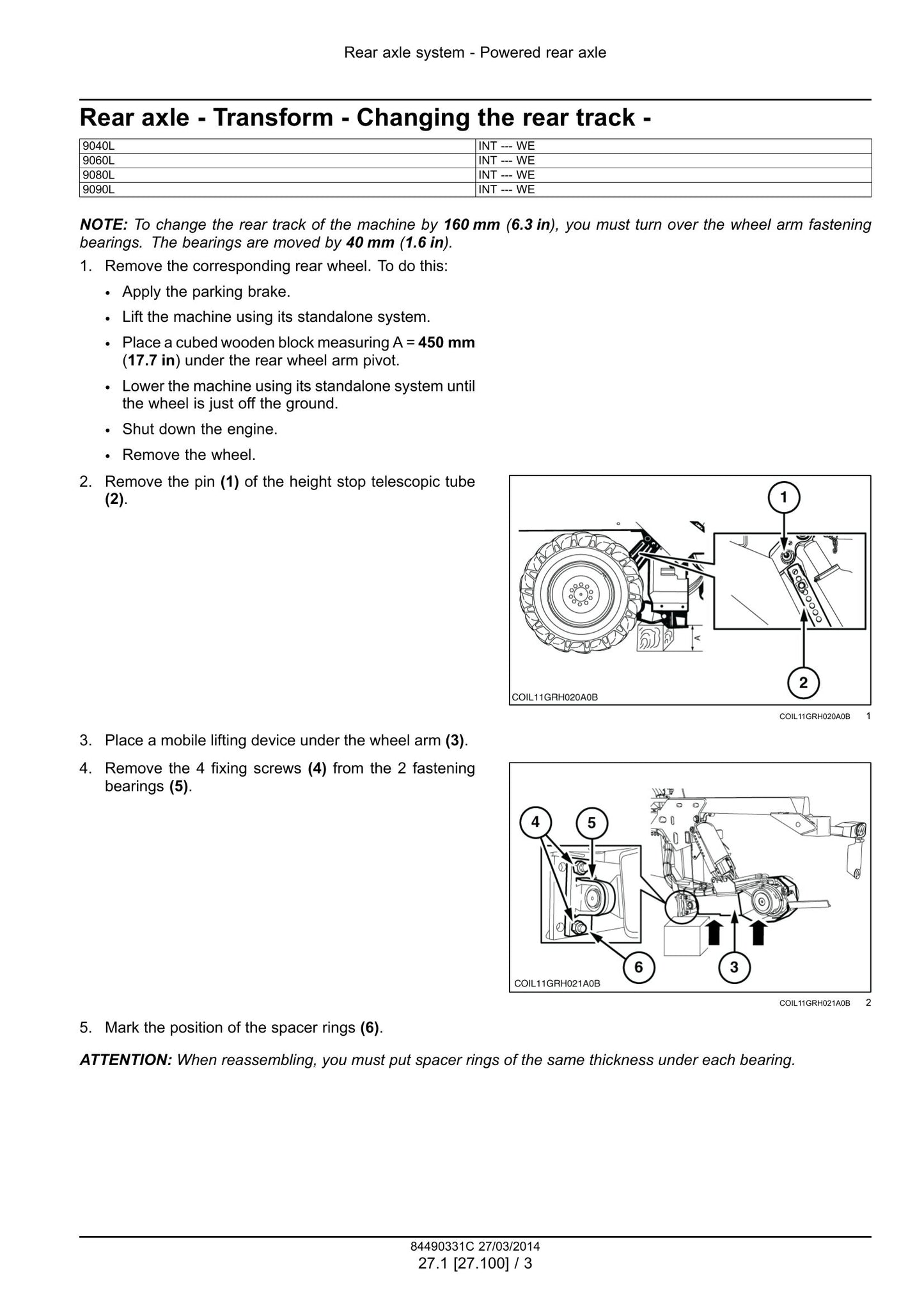 New Holland 9040L 9040M 9060L 9060L H 9080L 9080L H 9090L 9090L GE 9090L H Grape Harvester Factory Workshop Service Manual 84490331C