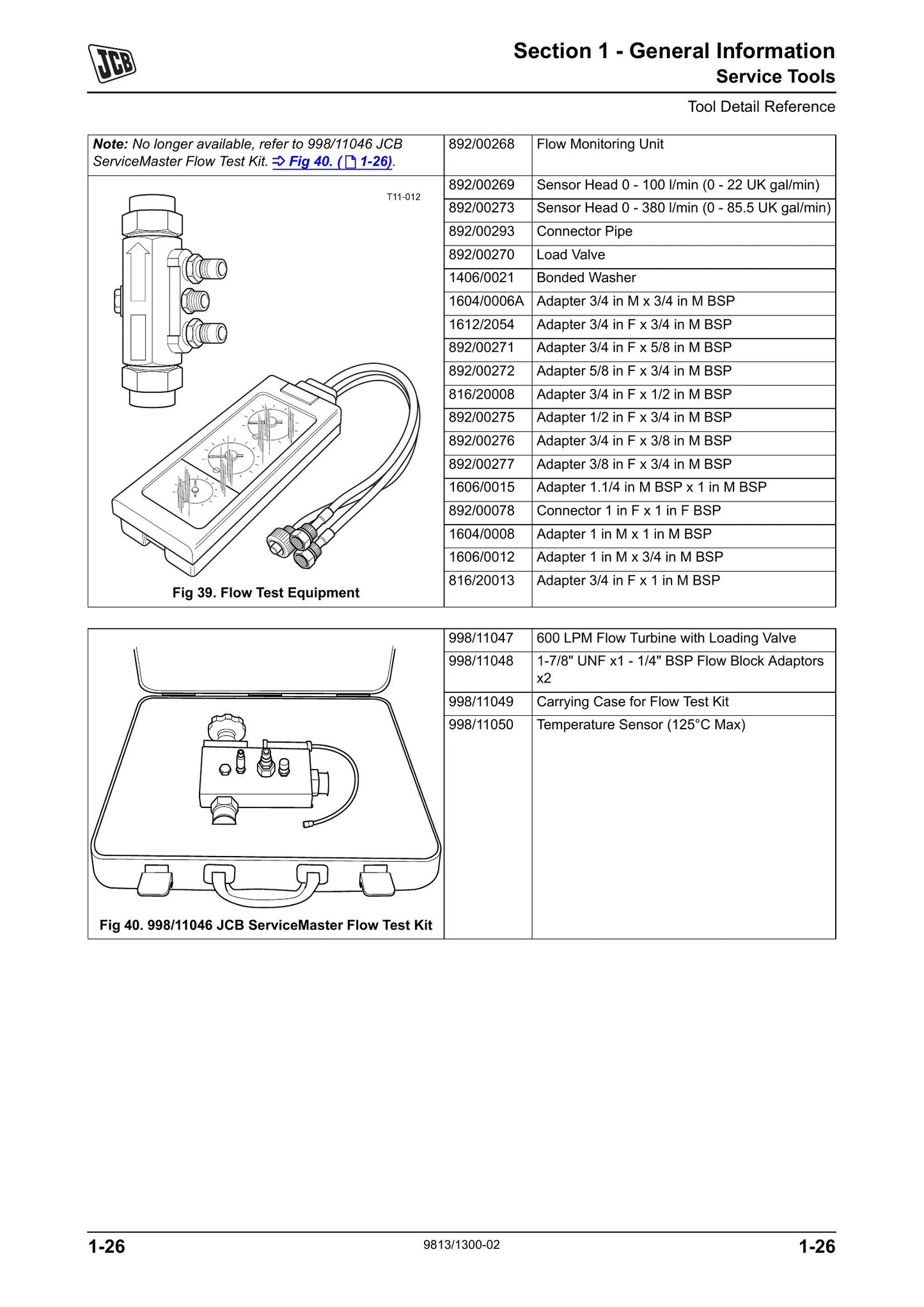 JCB JS120 Crawler Excavator Factory Workshop Service Manual 9813/1300-02