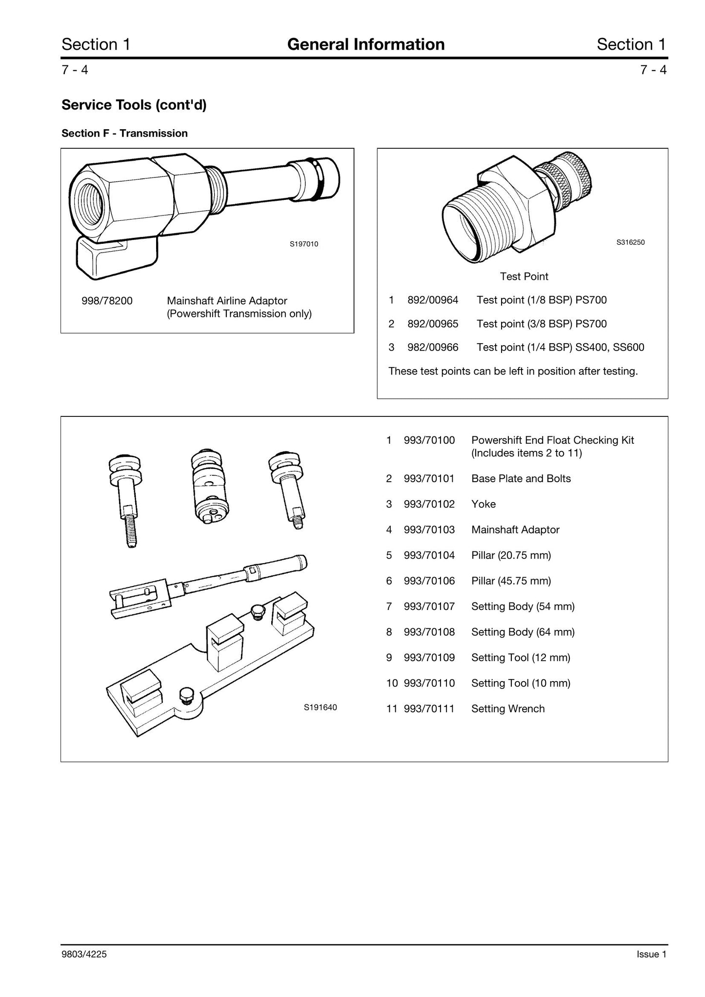 JCB TM200 TM270 TM300 Telehandler Factory Workshop Service Manual 9803/4225
