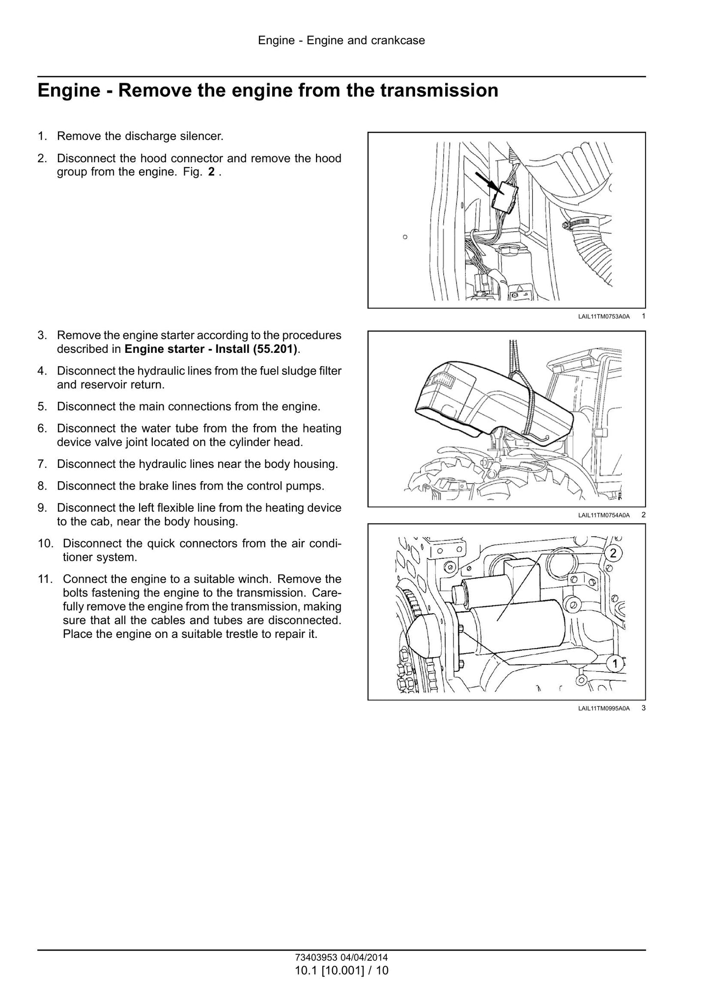 New Holland 7630 8030 Tractor Factory Workshop Service Manual 73403953