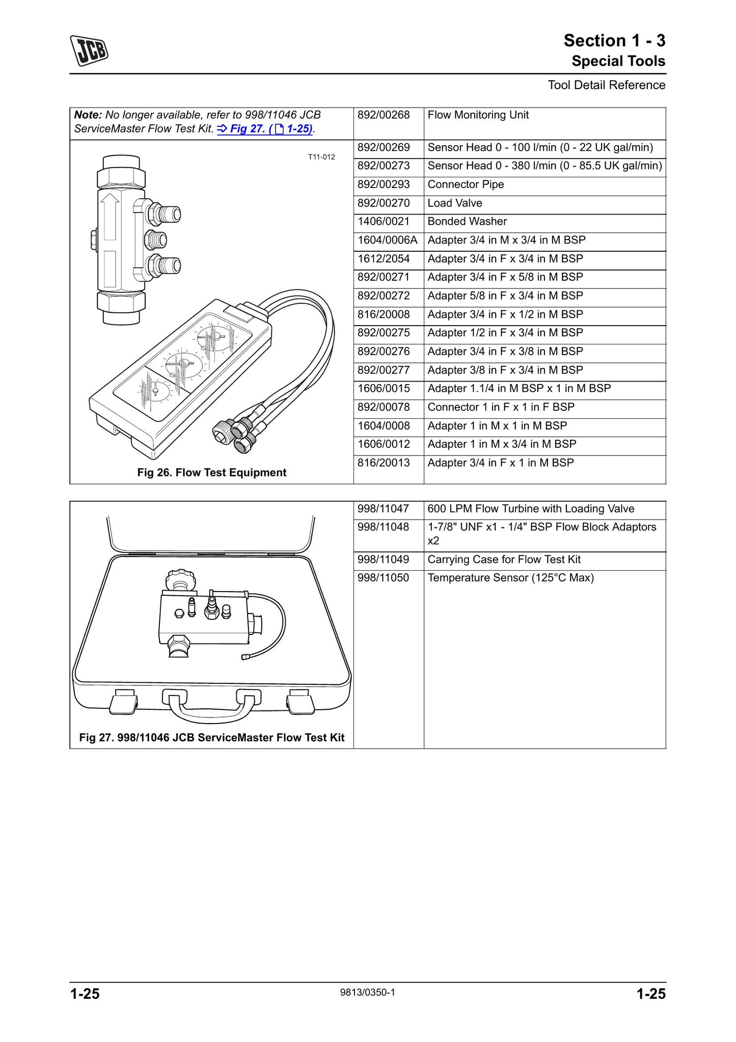 JCB 8280 8310 Tractor Factory Workshop Service Manual 9813/0350-1