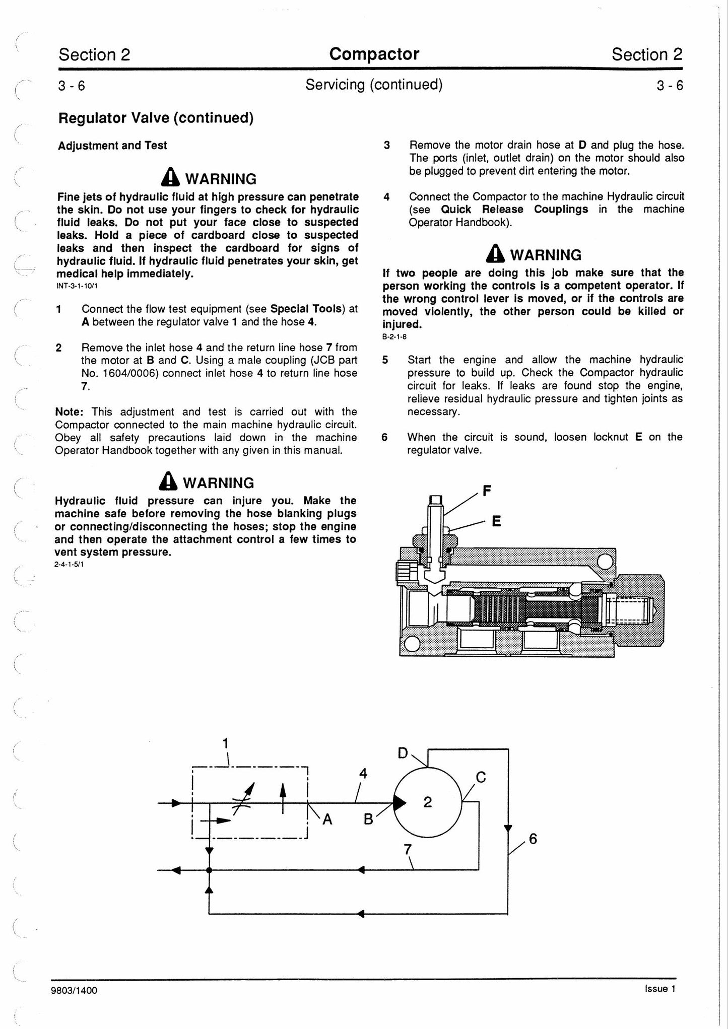 JCB Attachments Factory Workshop Service Manual 9803/1400