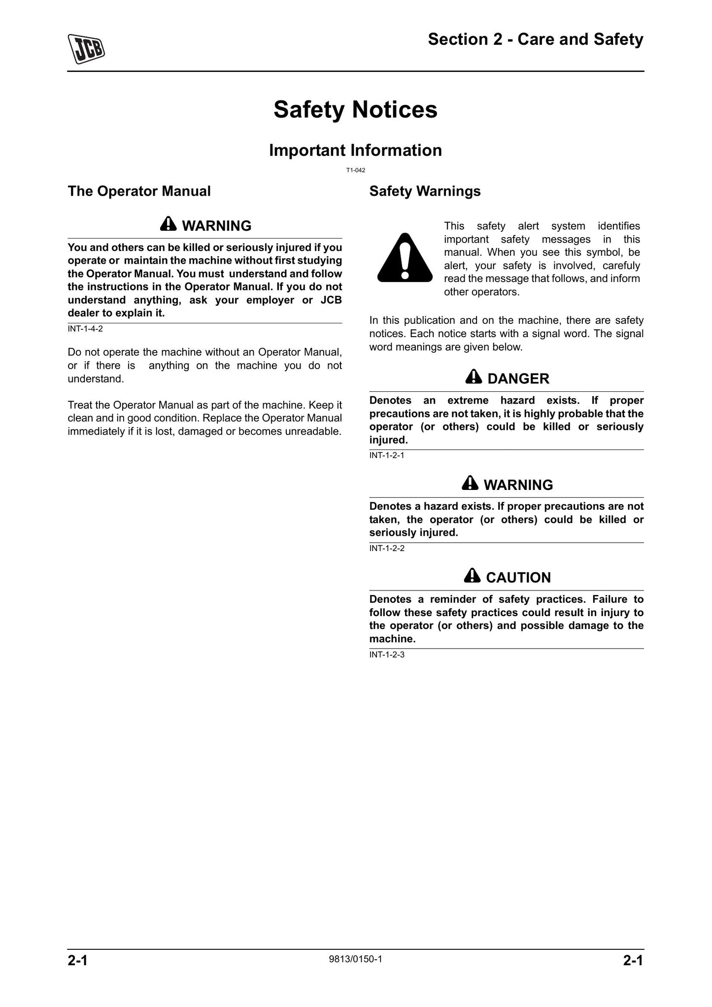 JCB VMT860 Tier 3 Roller Factory Workshop Service Manual 9813/0150-1