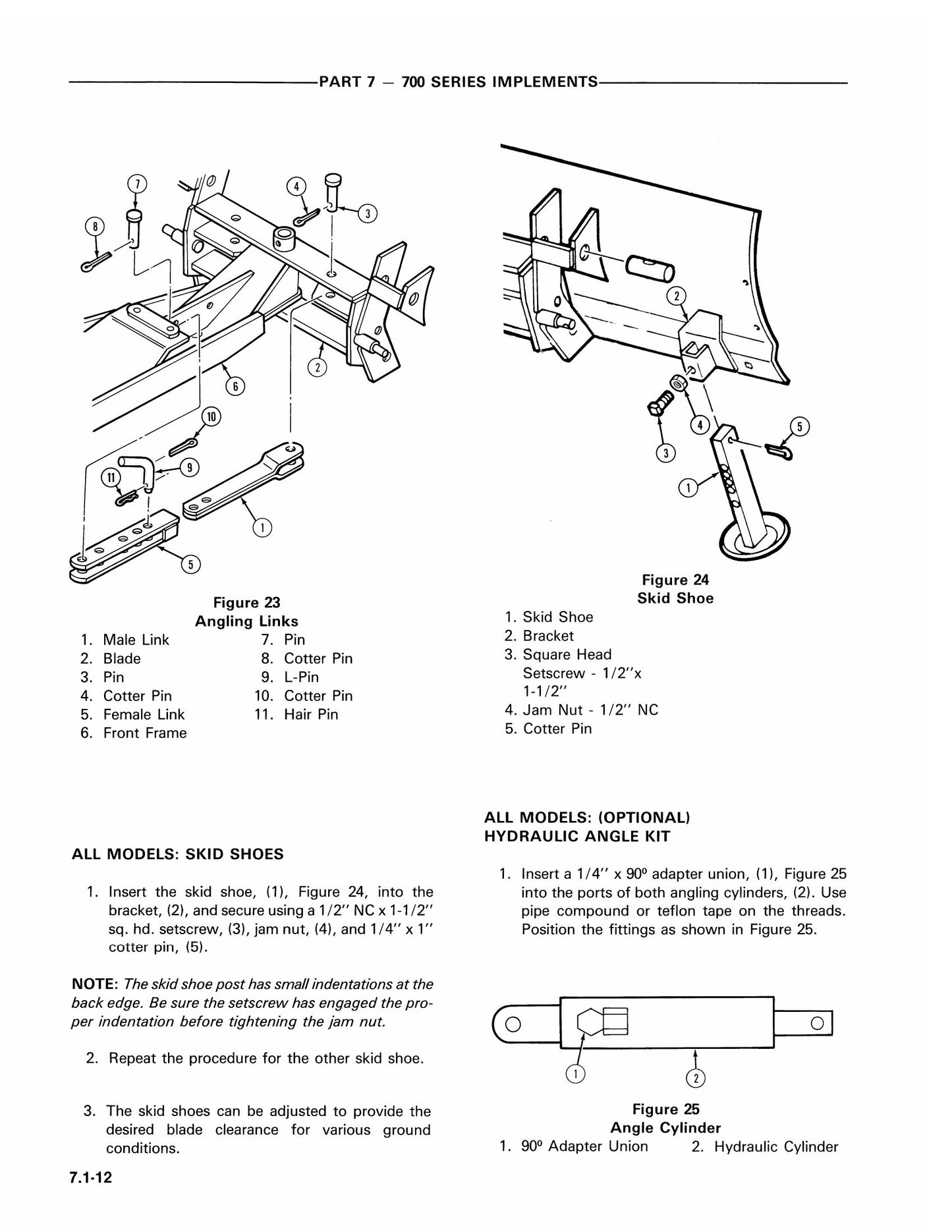 FORD 700 Series Tractor Implements Factory Workshop Service Manual 40070090