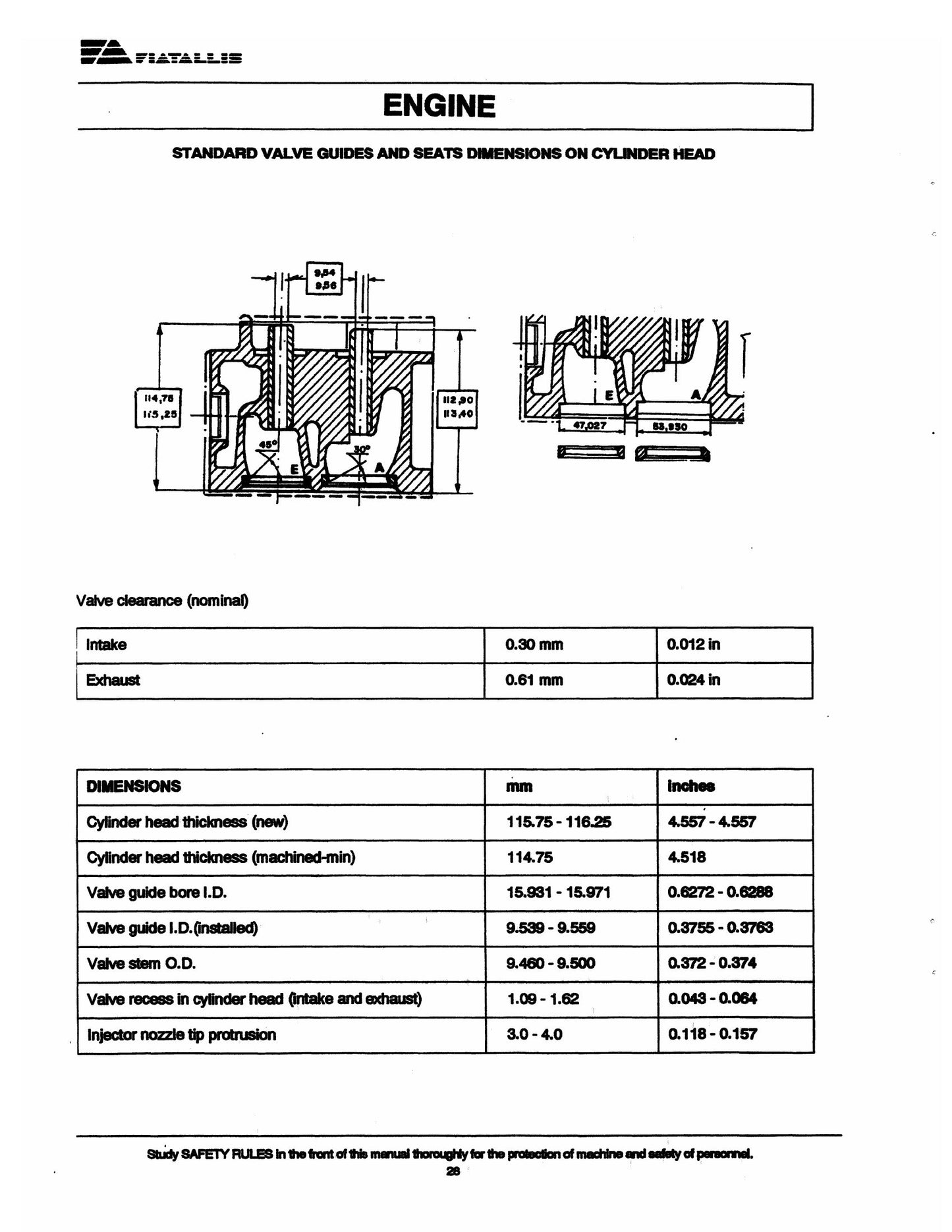 FIATALLIS FR 180 Wheel Loader Service Specification Manual 75314899