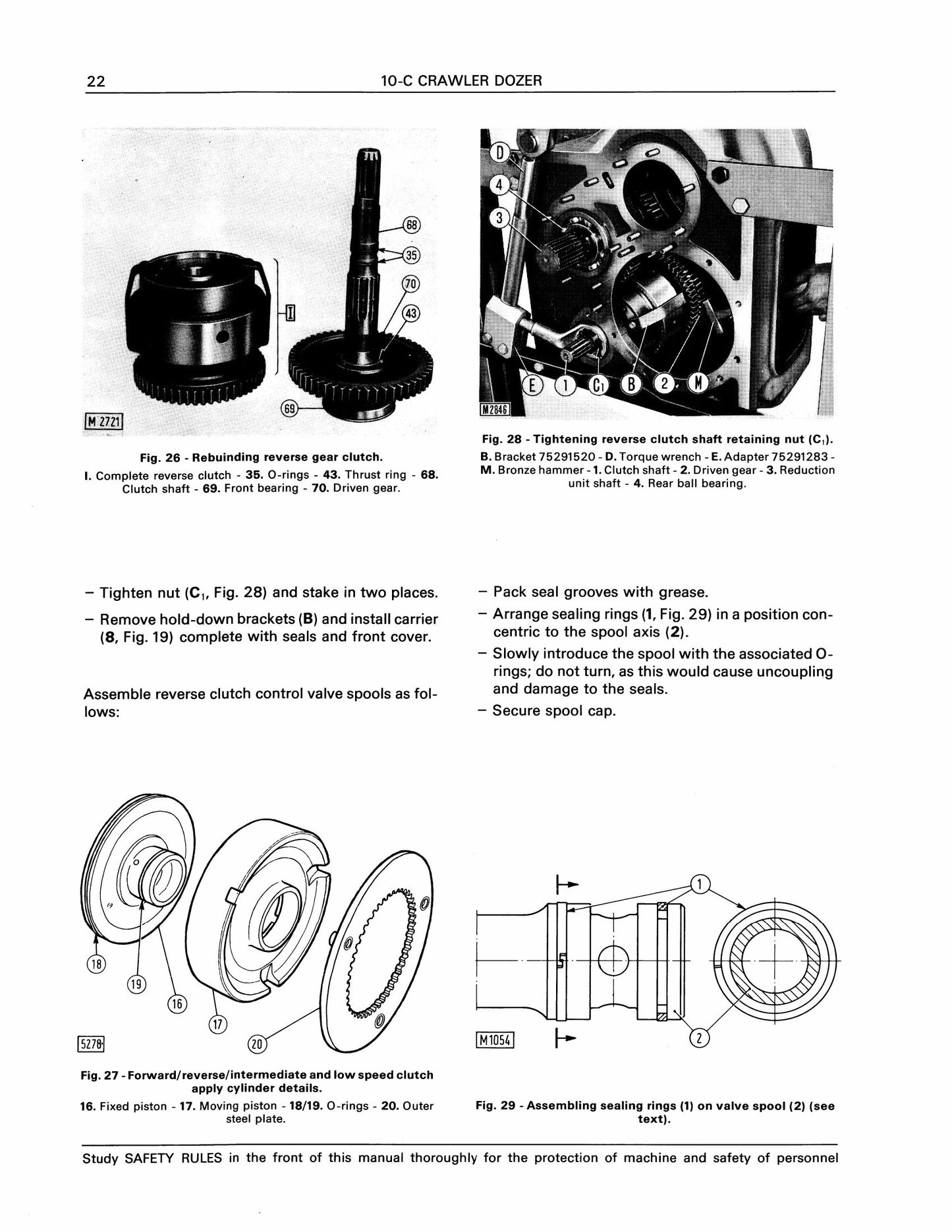 FIAT-ALLIS 10-C Crawler Dozer Factory Workshop Service Manual 604.06.239