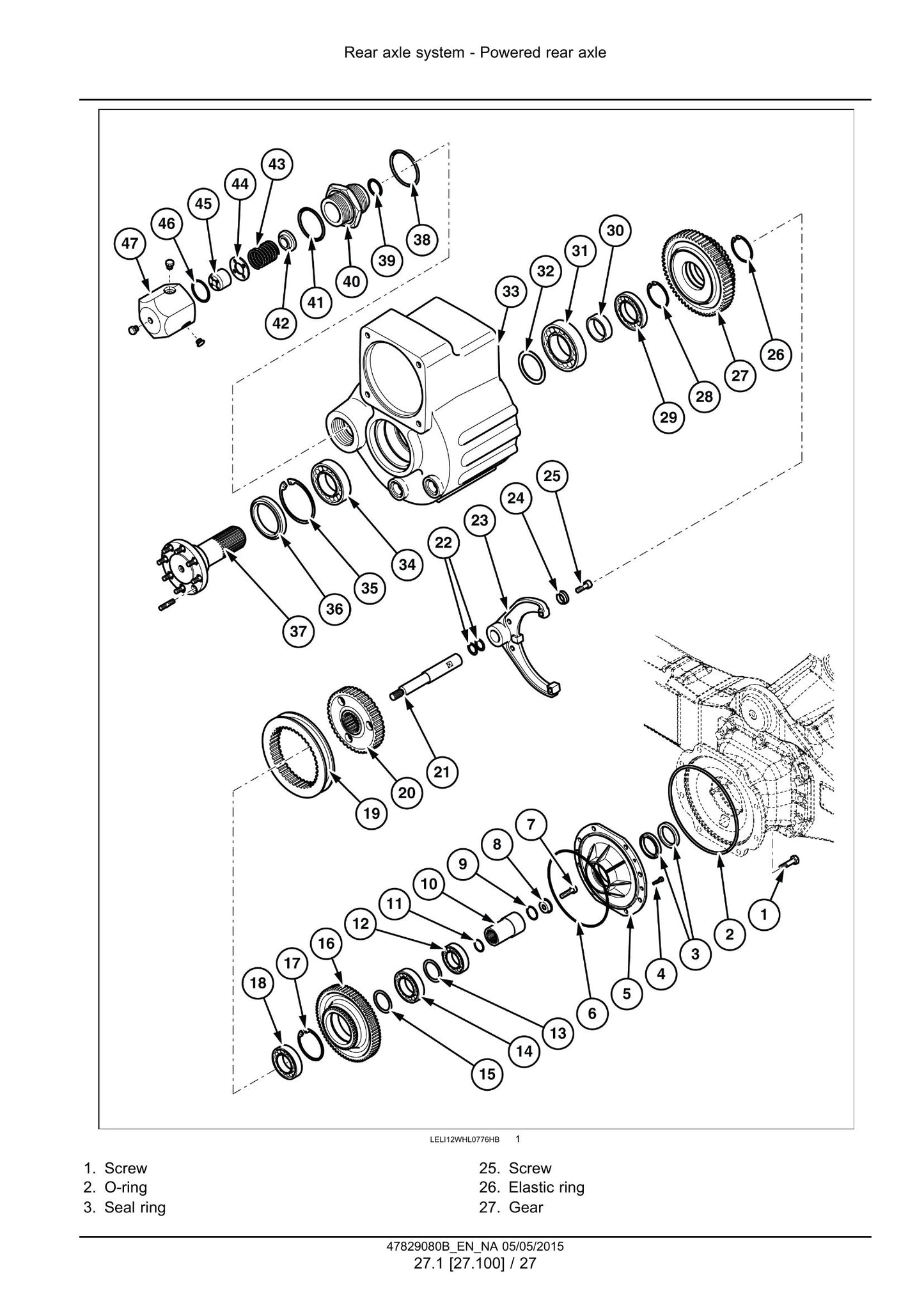 New Holland W50C W60C W70C W70C HS W80C W80C HS Wheel Loader Factory Workshop Service Manual 47878215