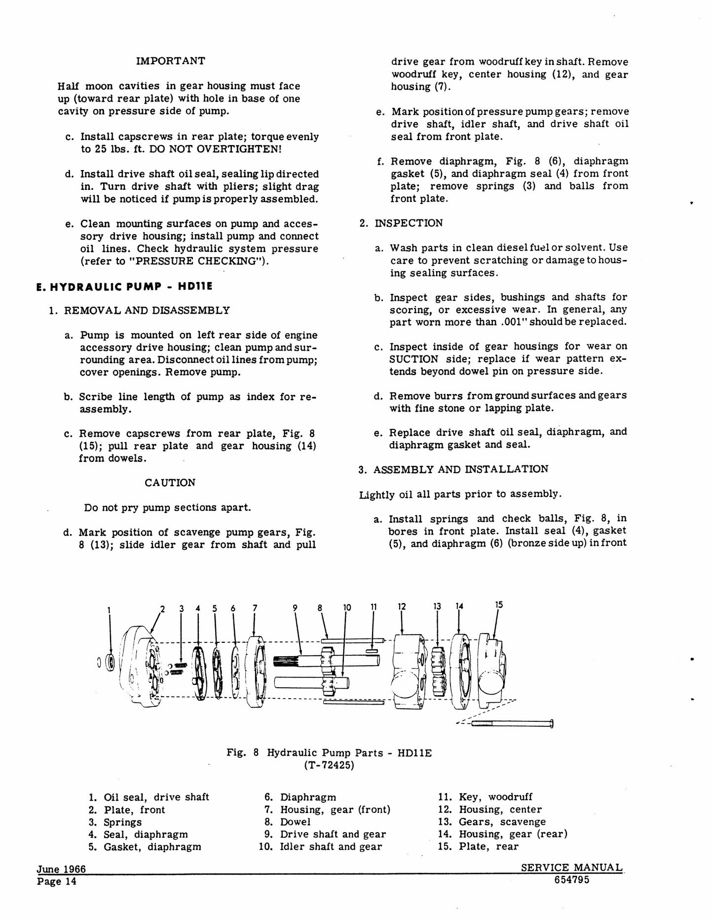 FIATALLIS HD 11E HD 11 EP HD 11 ES HD 11 AG Crawler Tractor Factory Workshop Service Manual 70654795