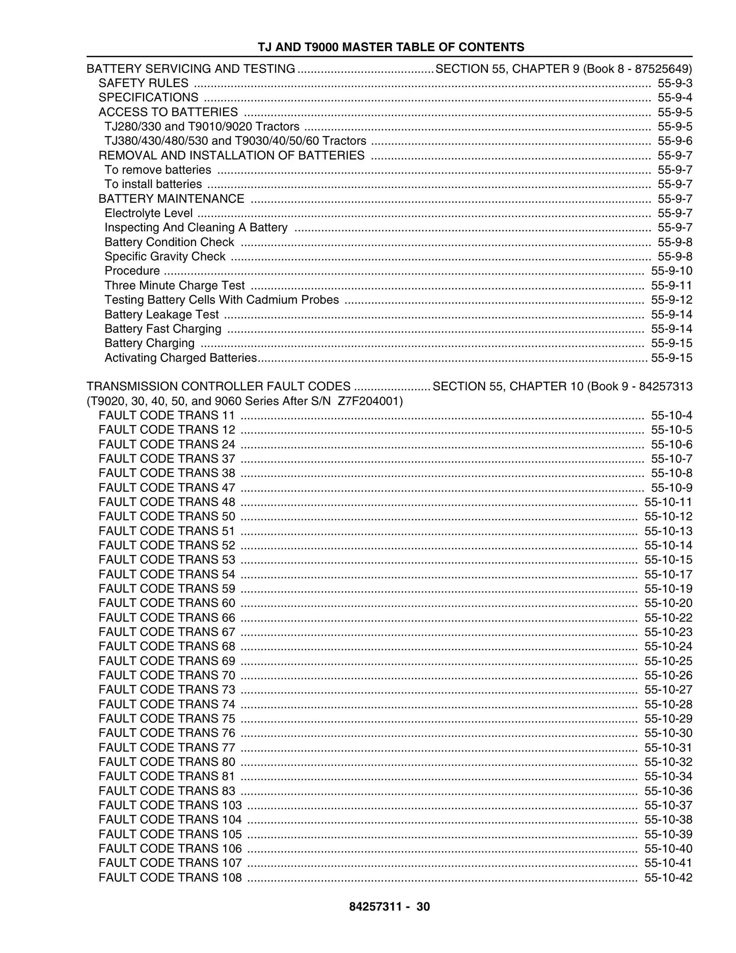 New Holland TJ280 TJ330 TJ380 TJ430 TJ480 TJ530 T9010 T9020 T9030 T9040 T9050 T9060 Tractor Factory Workshop Service Manual 84257311