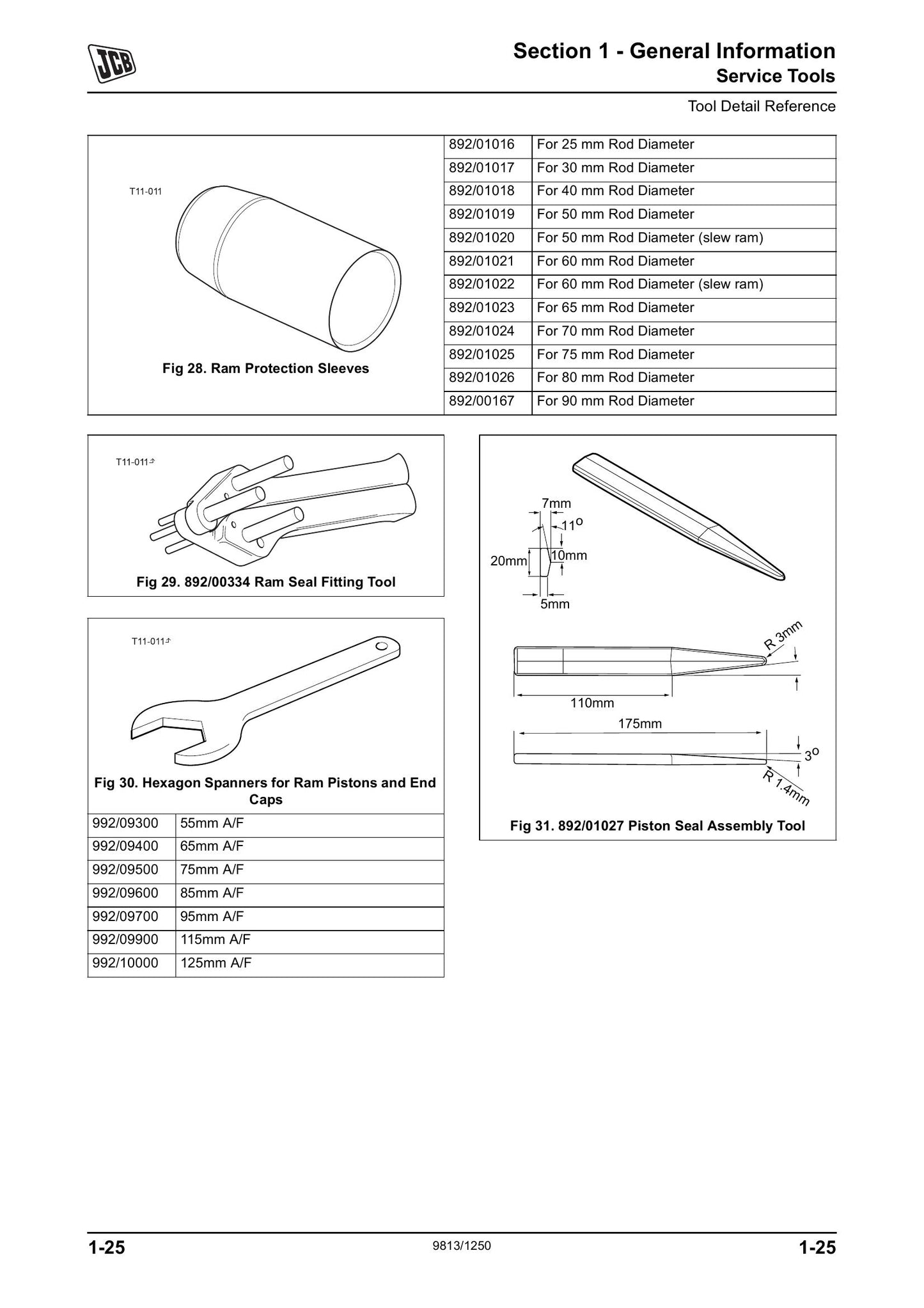 JCB JS240 JS260 JS330 JS360 Crawler Excavator Factory Workshop Service Manual 9813/1250-1