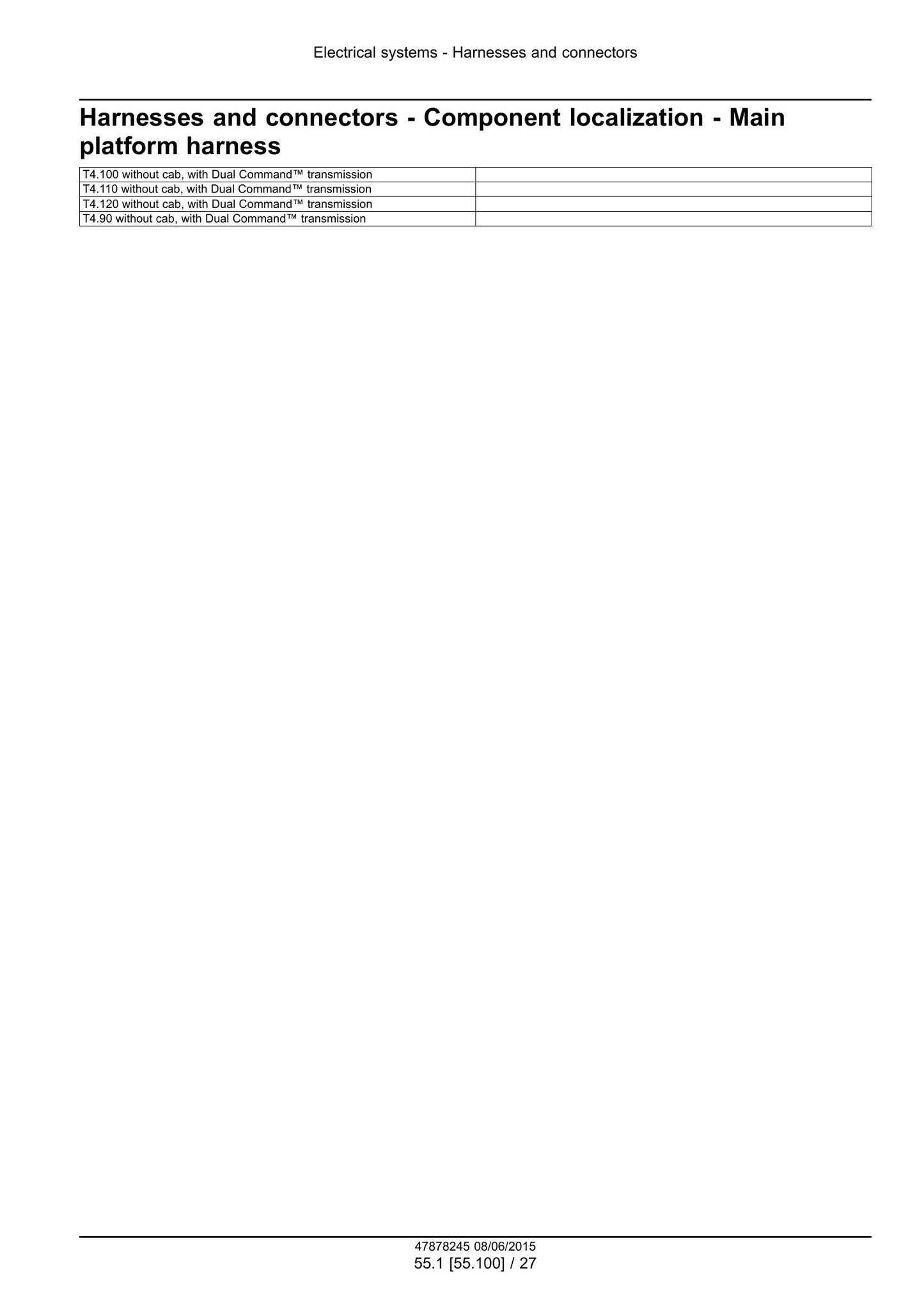 New Holland T4.90 T4.100 T4.110 T4.120 Tractor Factory Workshop Service Manual 47899693