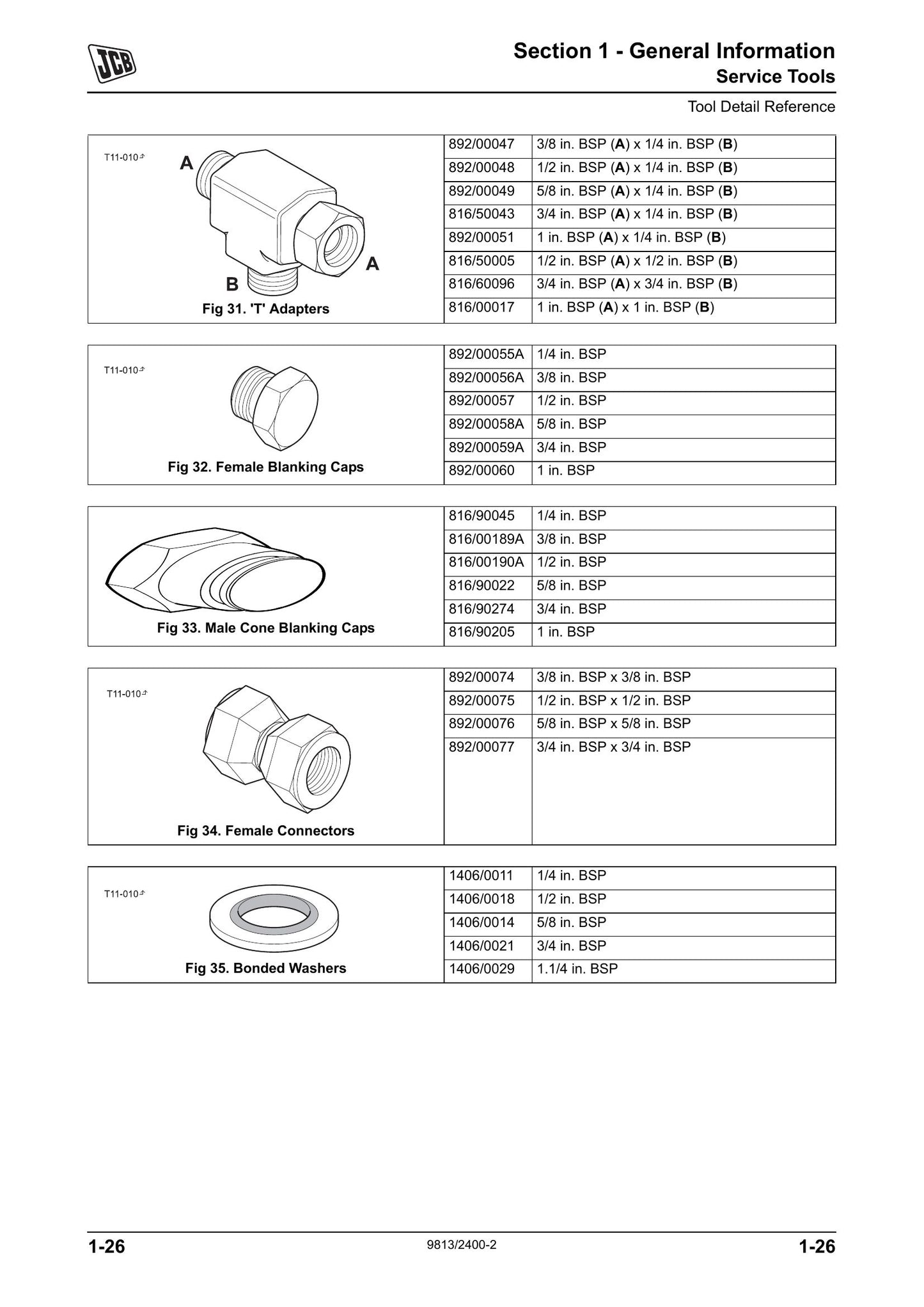 JCB JS210 JS220 Crawler Excavator Factory Workshop Service Manual 9813/2400-2