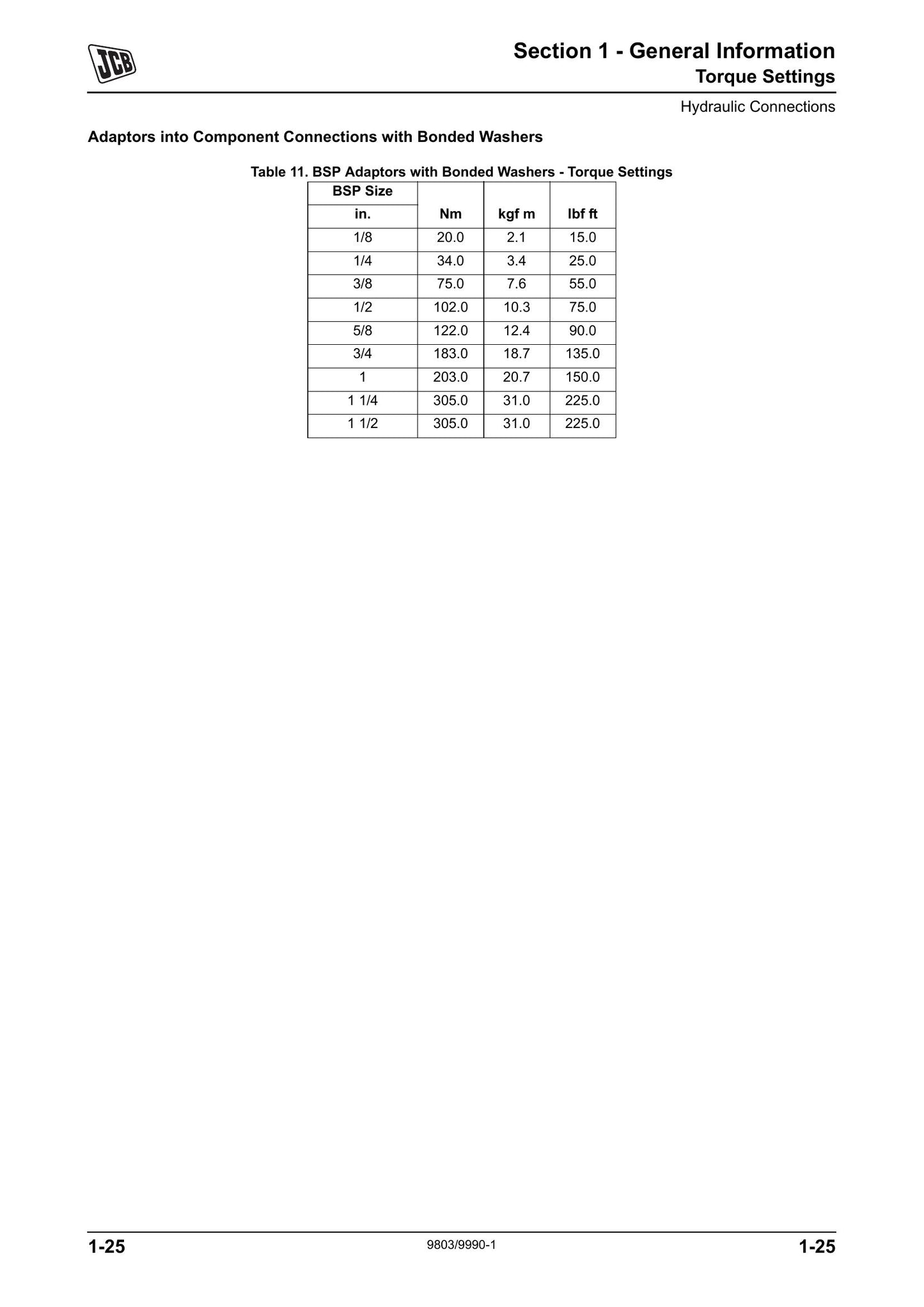 JCB 8085 Crawler Excavator Factory Workshop Service Manual 9803/9990