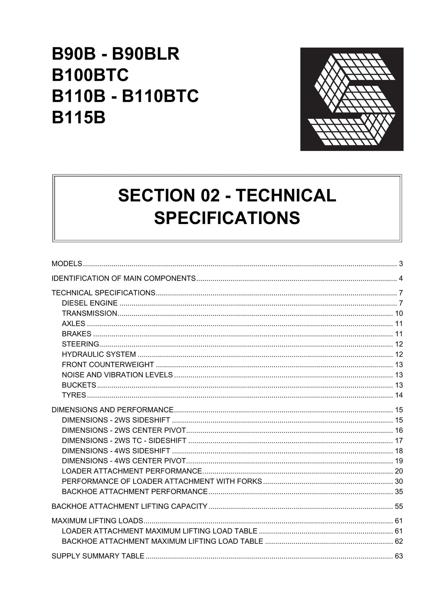 New Holland B90B B90BLR B100BTC B110B B110BTC B115B Backhoe Loader Factory Workshop Service Manual 84581918