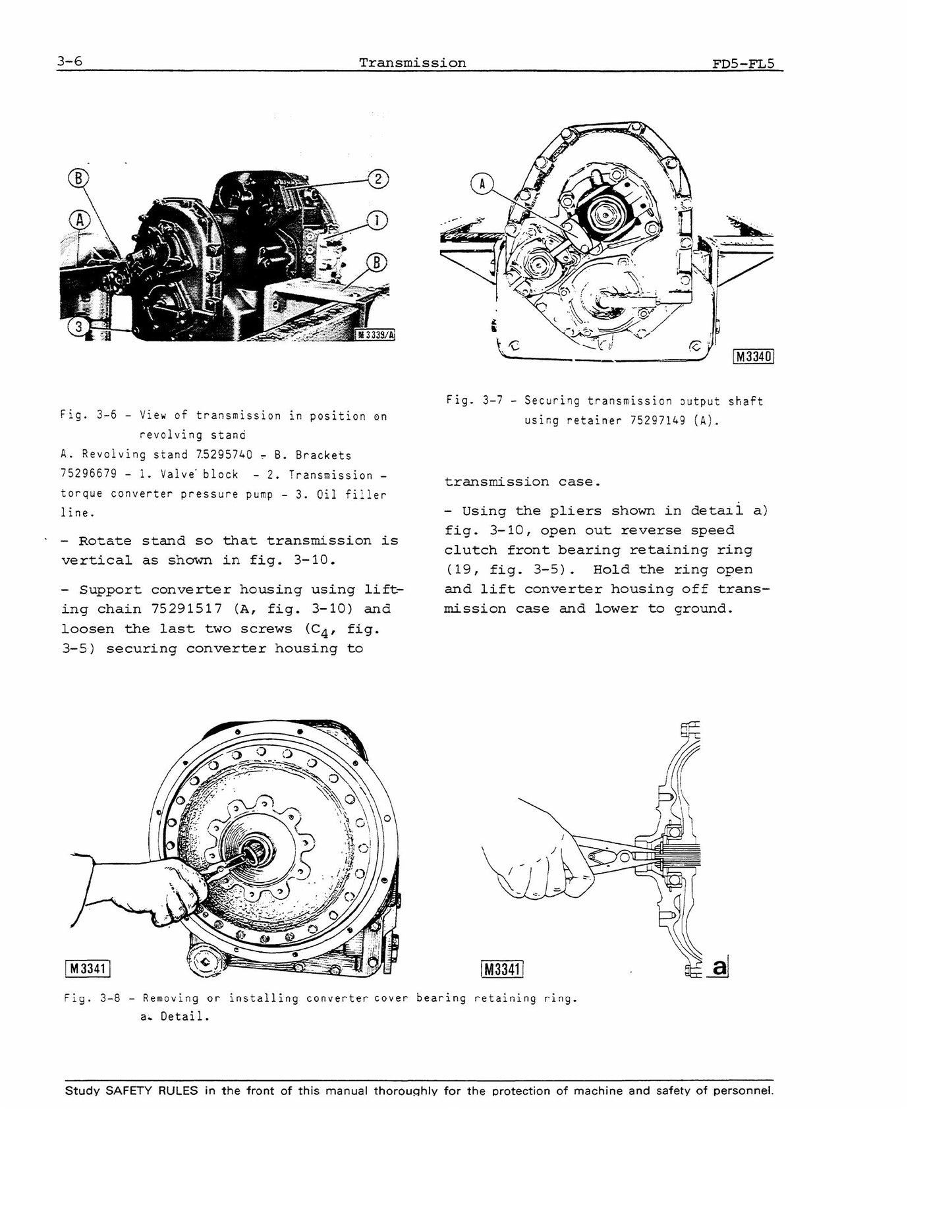 FIATALLIS FL5 FL5B FD5 Bulldozer Factory Workshop Service Manual 604.06.358