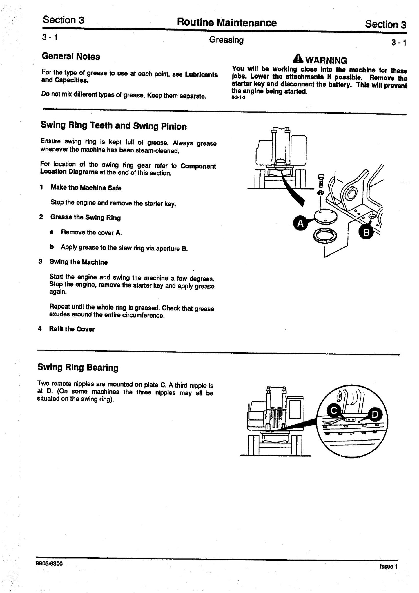 JCB JS130W JS150W Wheeled Excavator Factory Workshop Service Manual 9803/6300