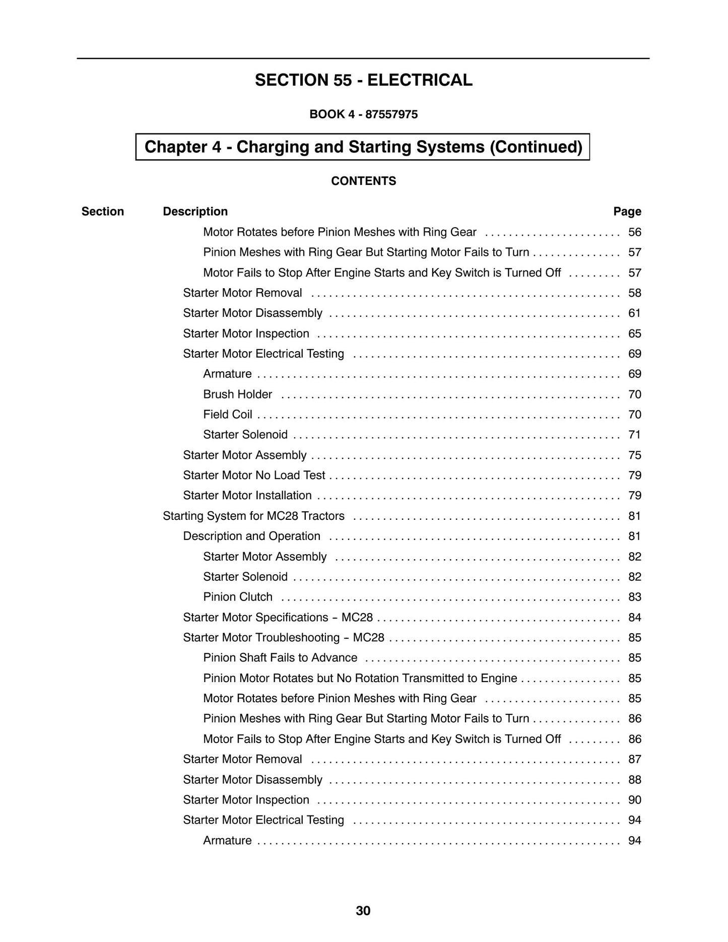 New Holland MC22 MC28 MC35 Tractor Factory Workshop Repair Manual 87557976