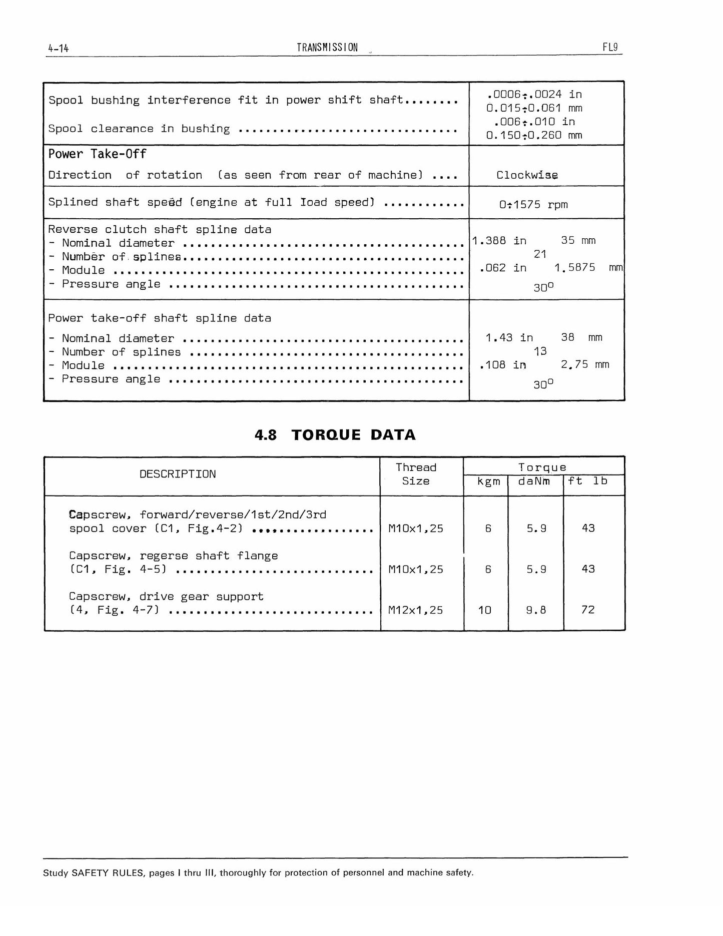FIATALLIS FL 9 Crawler Loader Factory Workshop Service Manual 604.06.053