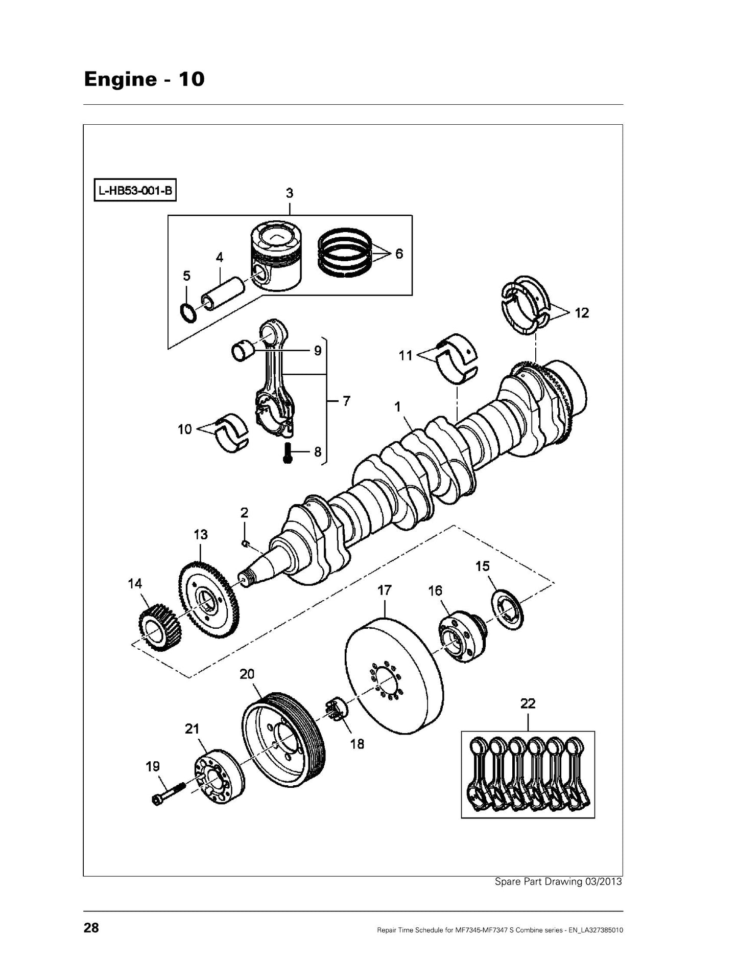 MASSEY FERGUSON MF7345 MF7347 S Combine Series Repair Time Schedule EN_LA327385010
