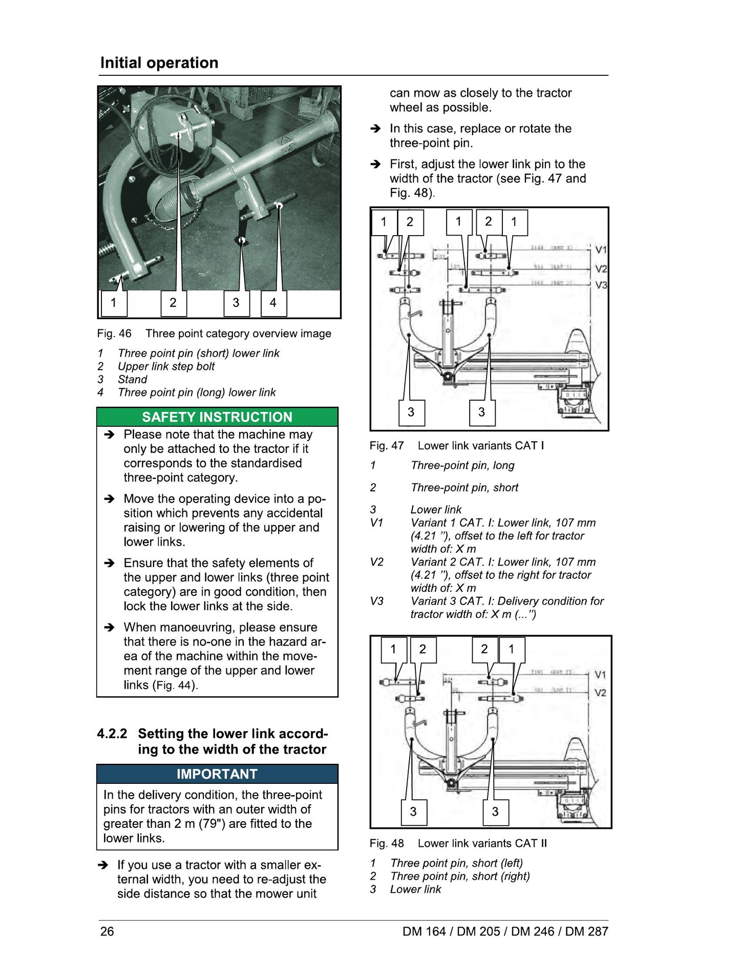 MASSEY FERGUSON DM164 DM205 DM246 DM287 Mower Factory Workshop Operator Manual MF1358M362