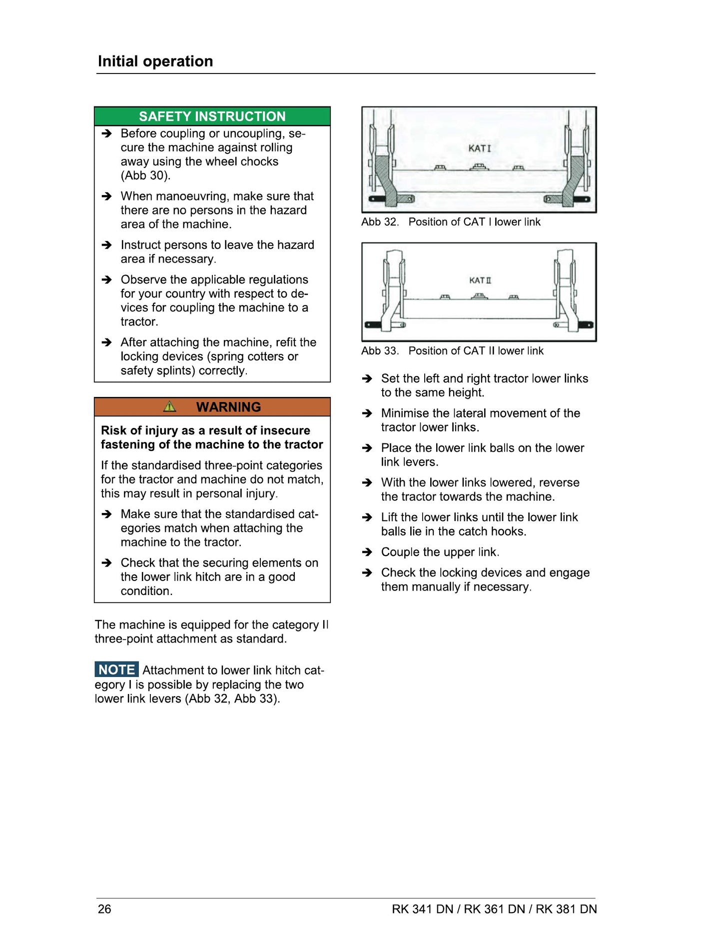 MASSEY FERGUSON RK341 RK361 RK381 Other Factory Workshop Operator Manual