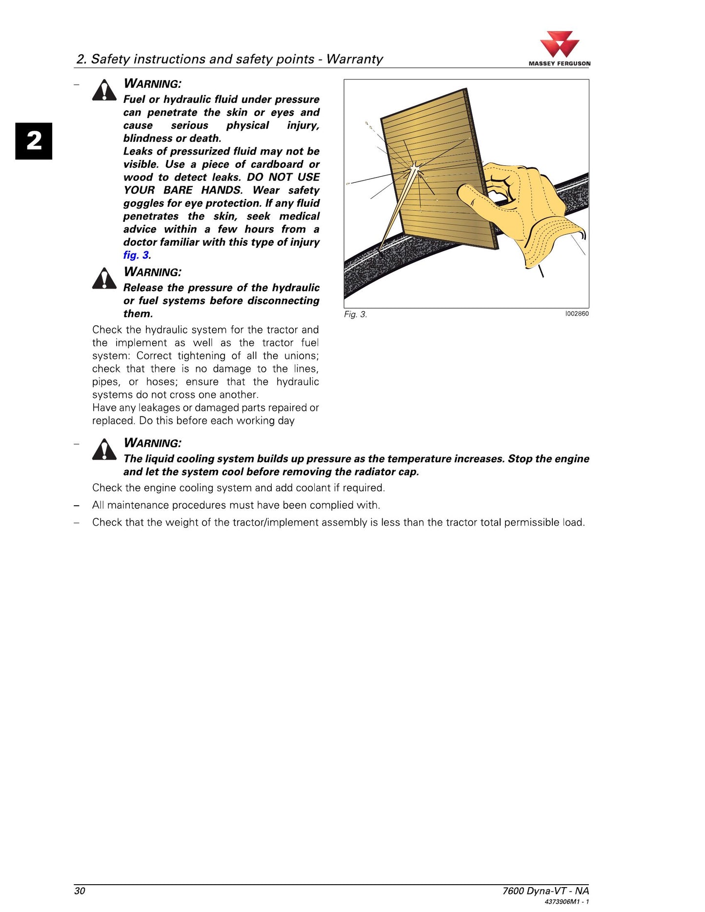 MASSEY FERGUSON MF 7619 MF 7620 MF 7622 MF 7624 Tractor Factory Workshop Operator Manual 4373550M1