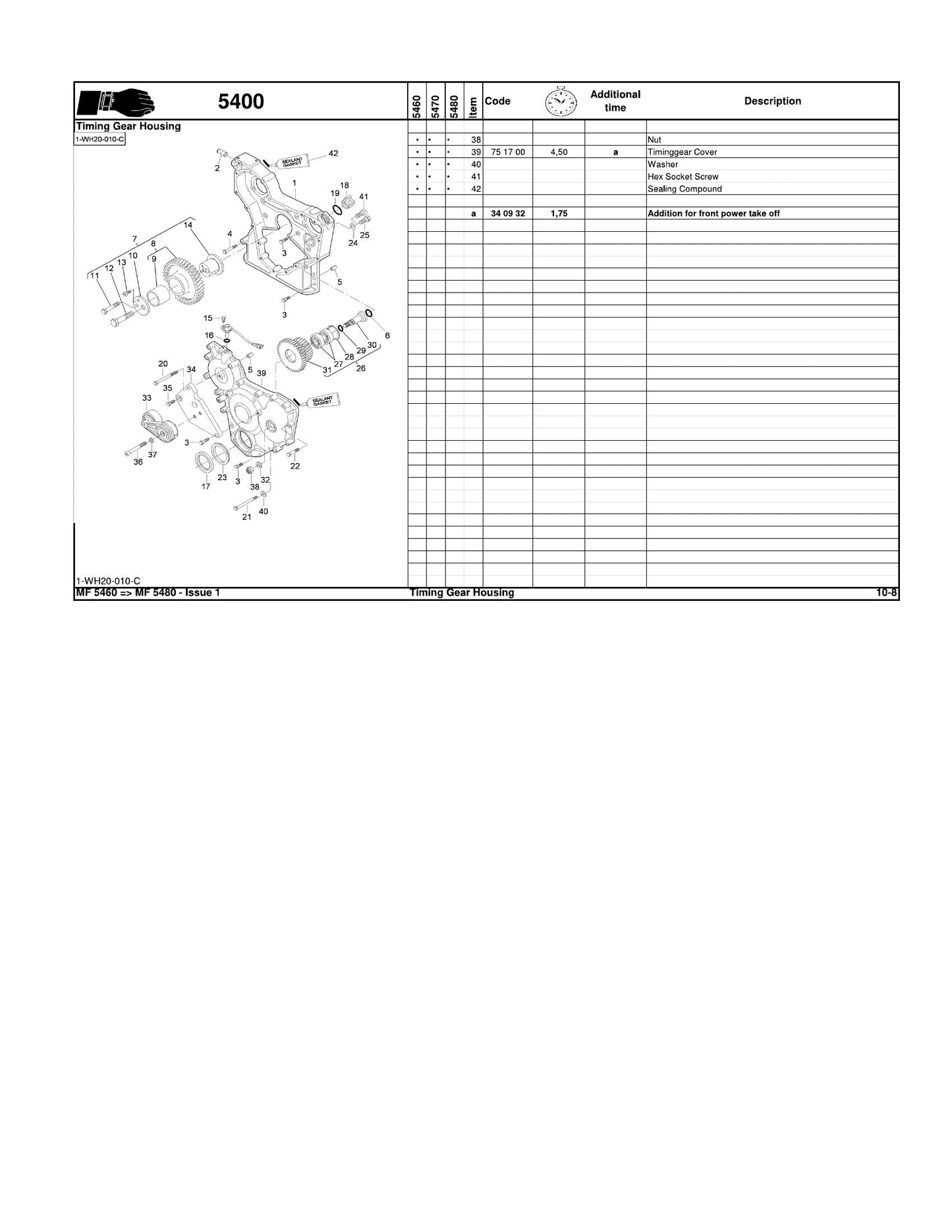 MASSEY FERGUSON MF 5460 MF 5470 MF 5480 Sisu Tractor Factory Workshop Operator Manual